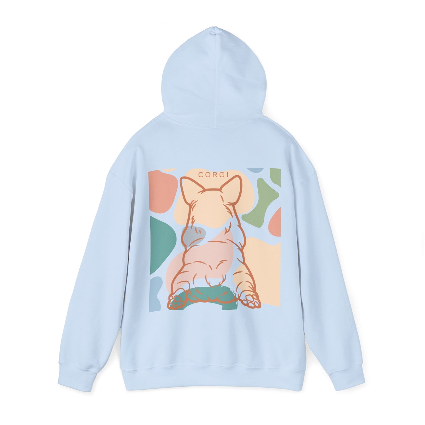 Cute Corgi Unisex Heavy Blend™ Hooded Sweatshirt  Two Sided EU