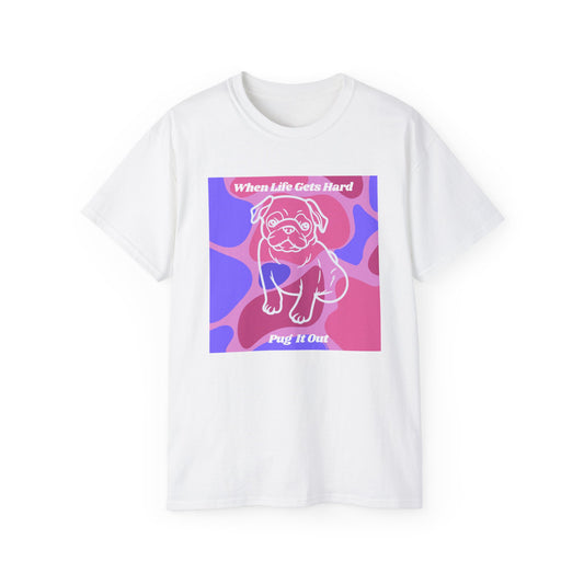 Charming Pug Unisex Ultra Cotton Tee EU