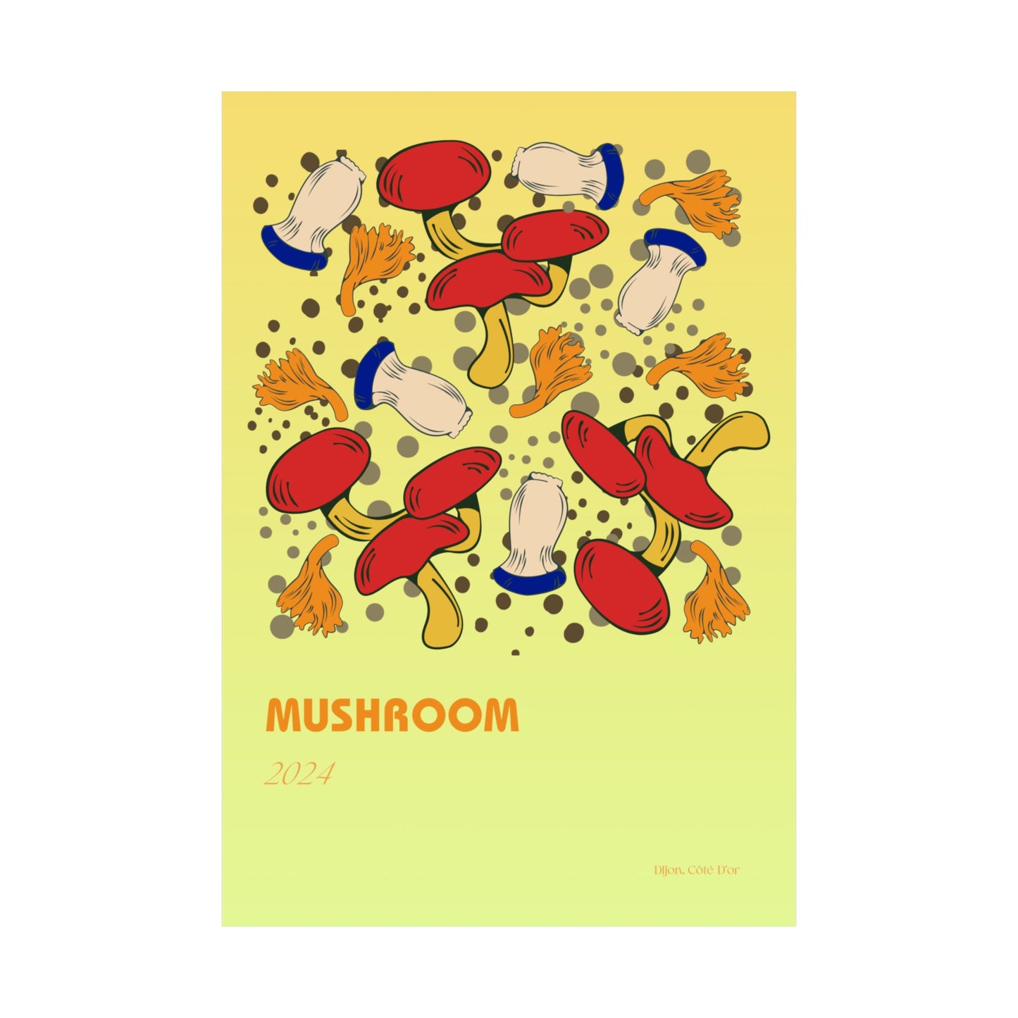 Mushrooms Vertical Posters