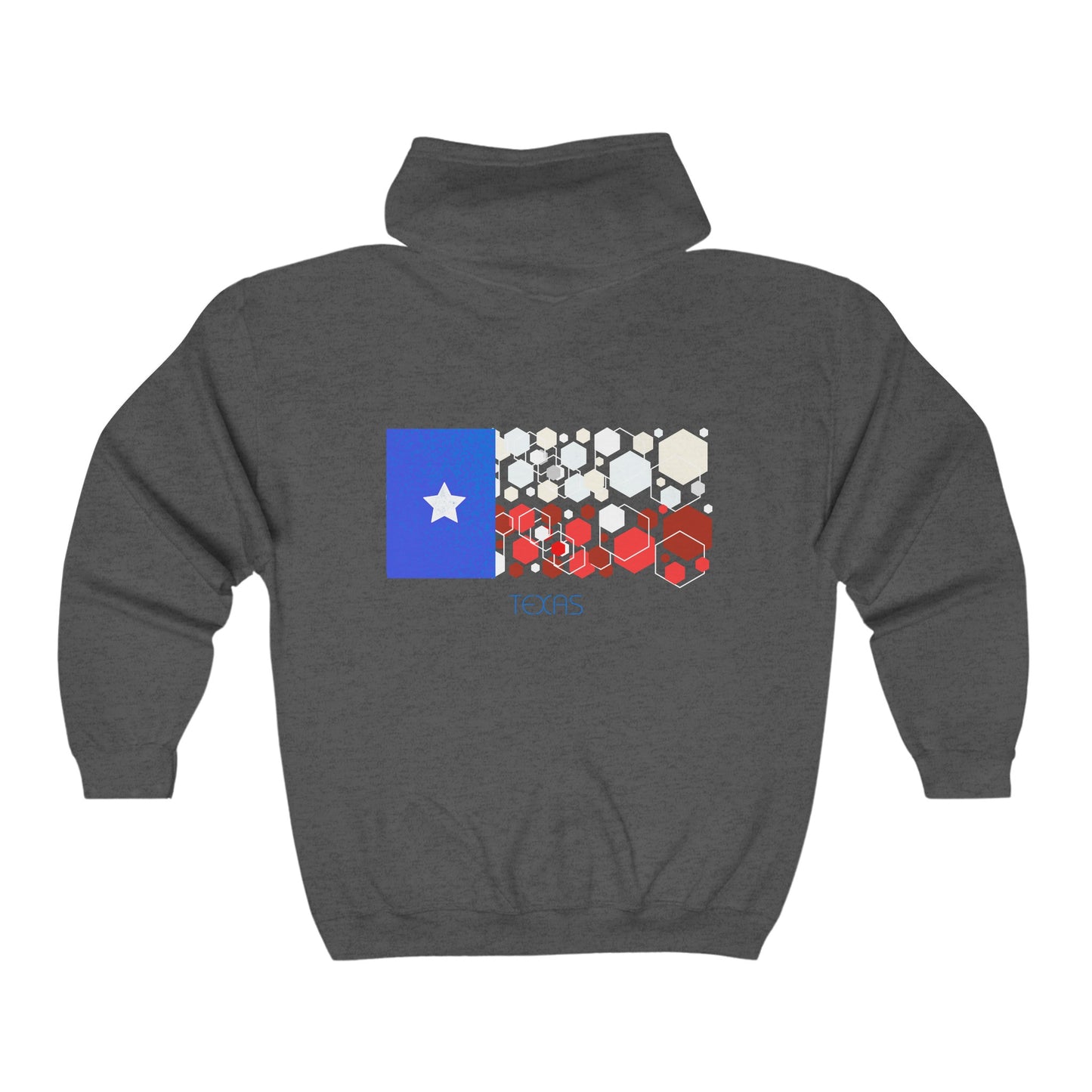 Sudadera unisex Modern Texas Heavy Blend™ con capucha y cierre completo 