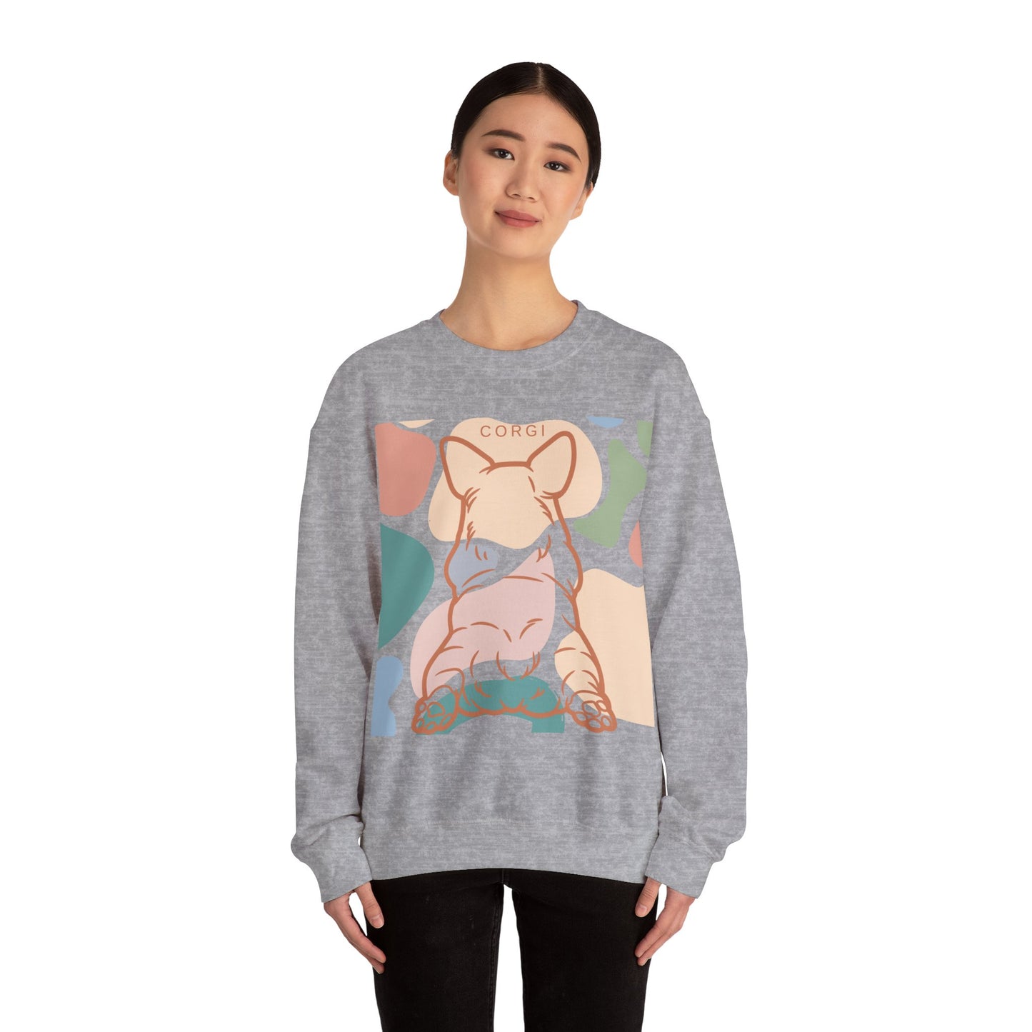 Cute Corgi Rump Unisex Heavy Blend™ Crewneck Sweatshirt EU