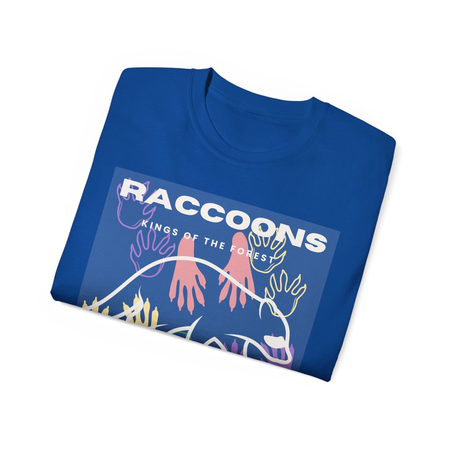 Camiseta unisex de algodón ultra fino Kings of City Forest Raccoons 