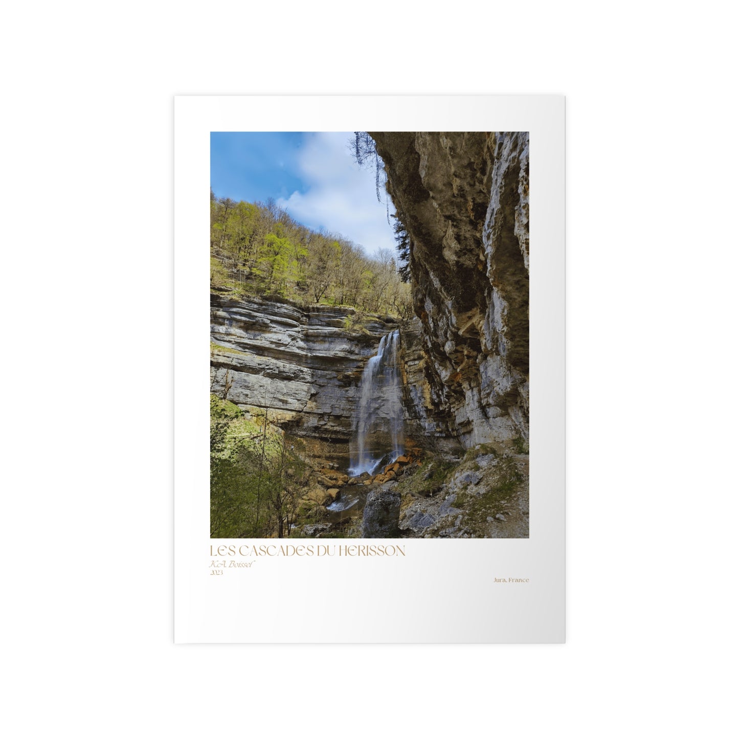 Les Cascades Du Herisson Vertical Posters EU