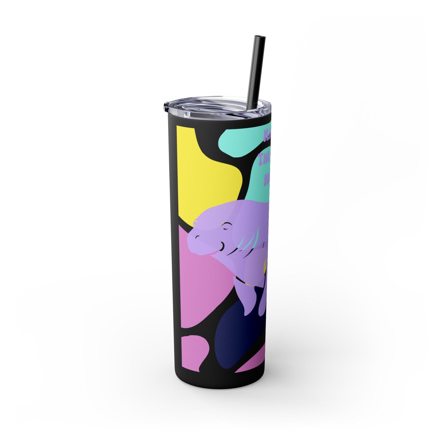 The Original Mermaid Manatee Tumbler with Straw, 20oz