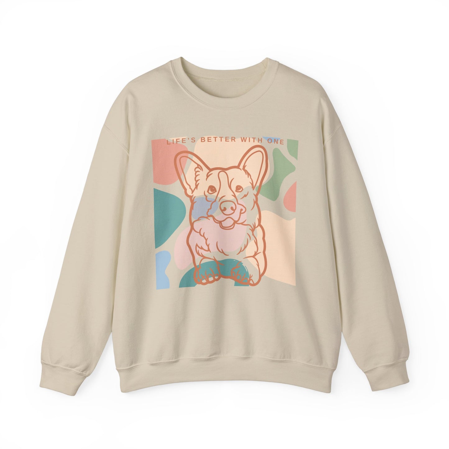 Cute Corgi Unisex Heavy Blend™ Crewneck Sweatshirt Two Sided