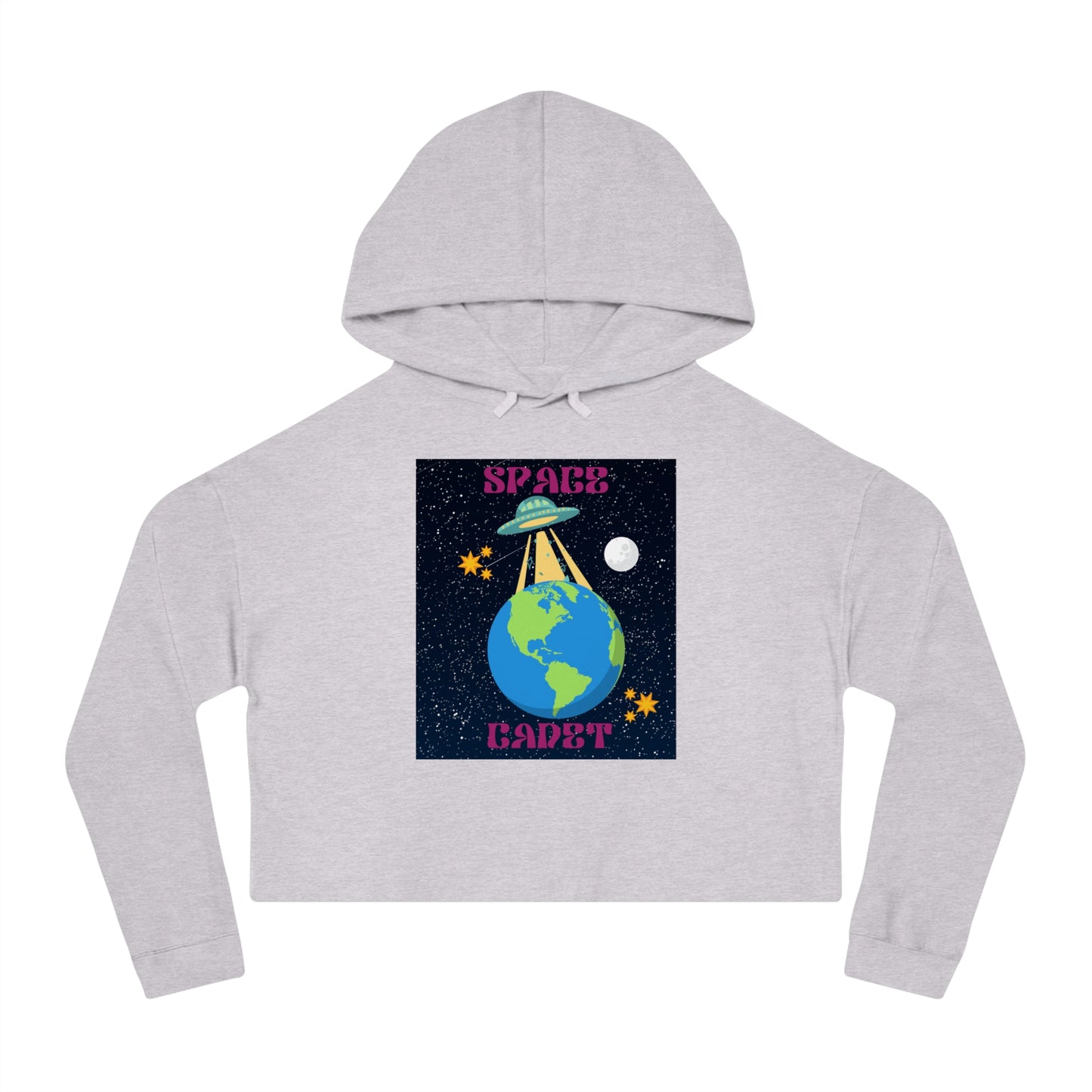 Space Cadet Women’s Cropped Hooded Sweatshirt