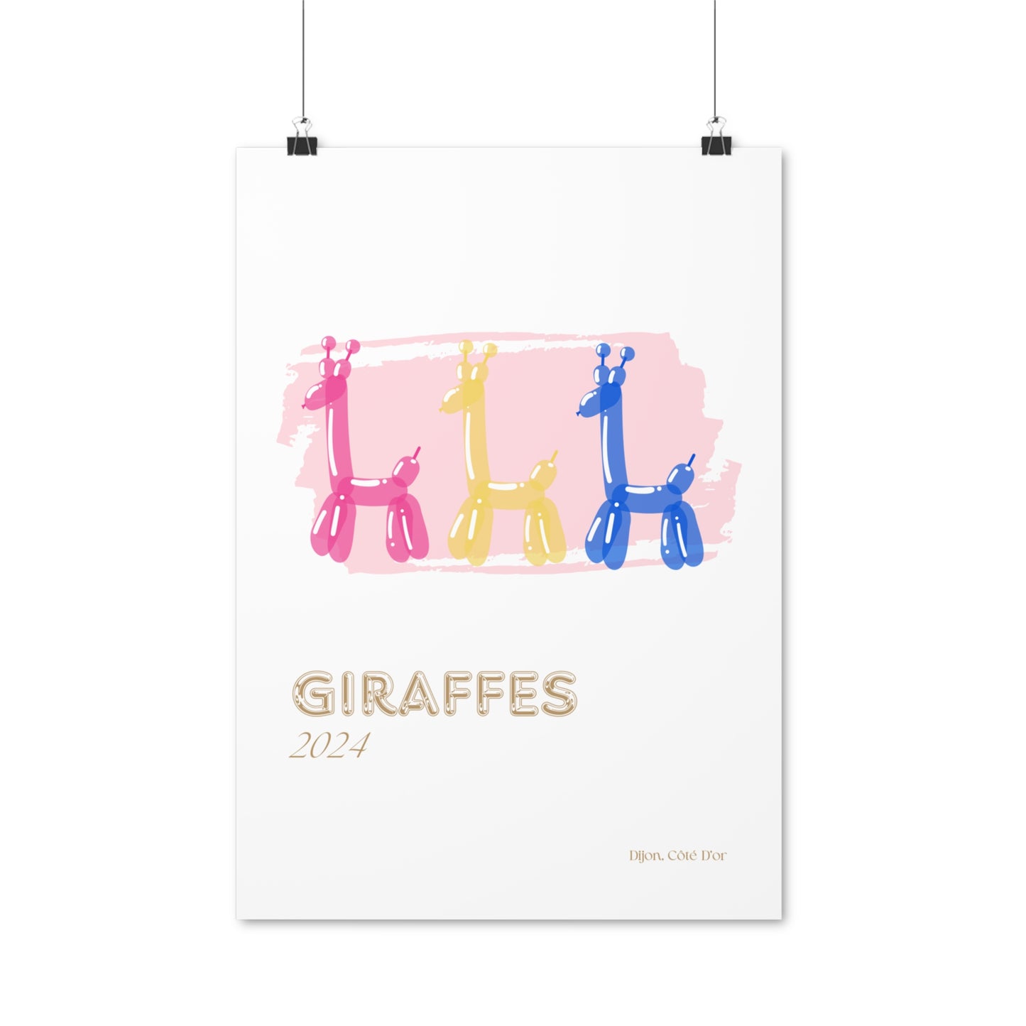 Giraffes Satin Posters EU