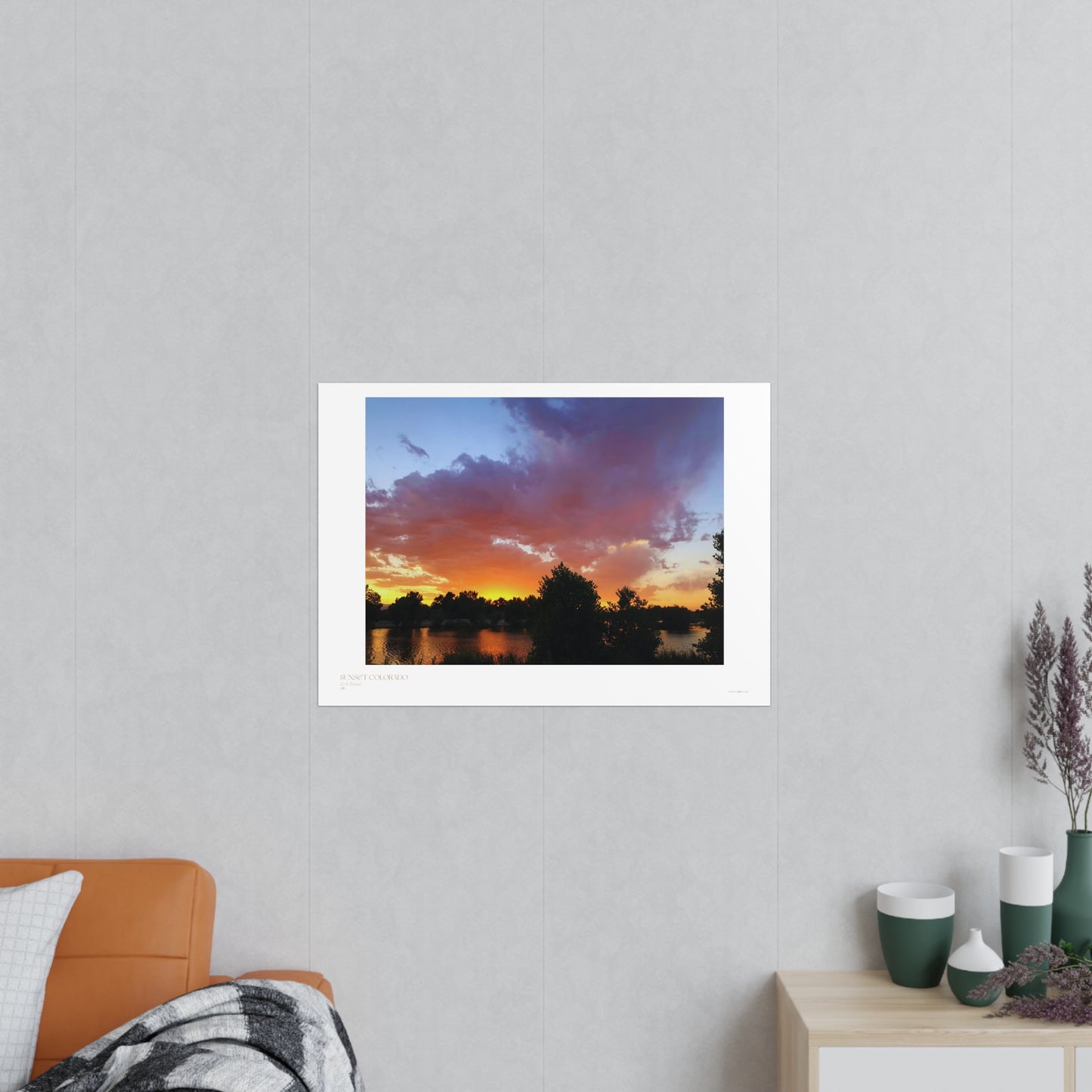 Sunset Colorado Matte Photograph Horizontal Posters EU