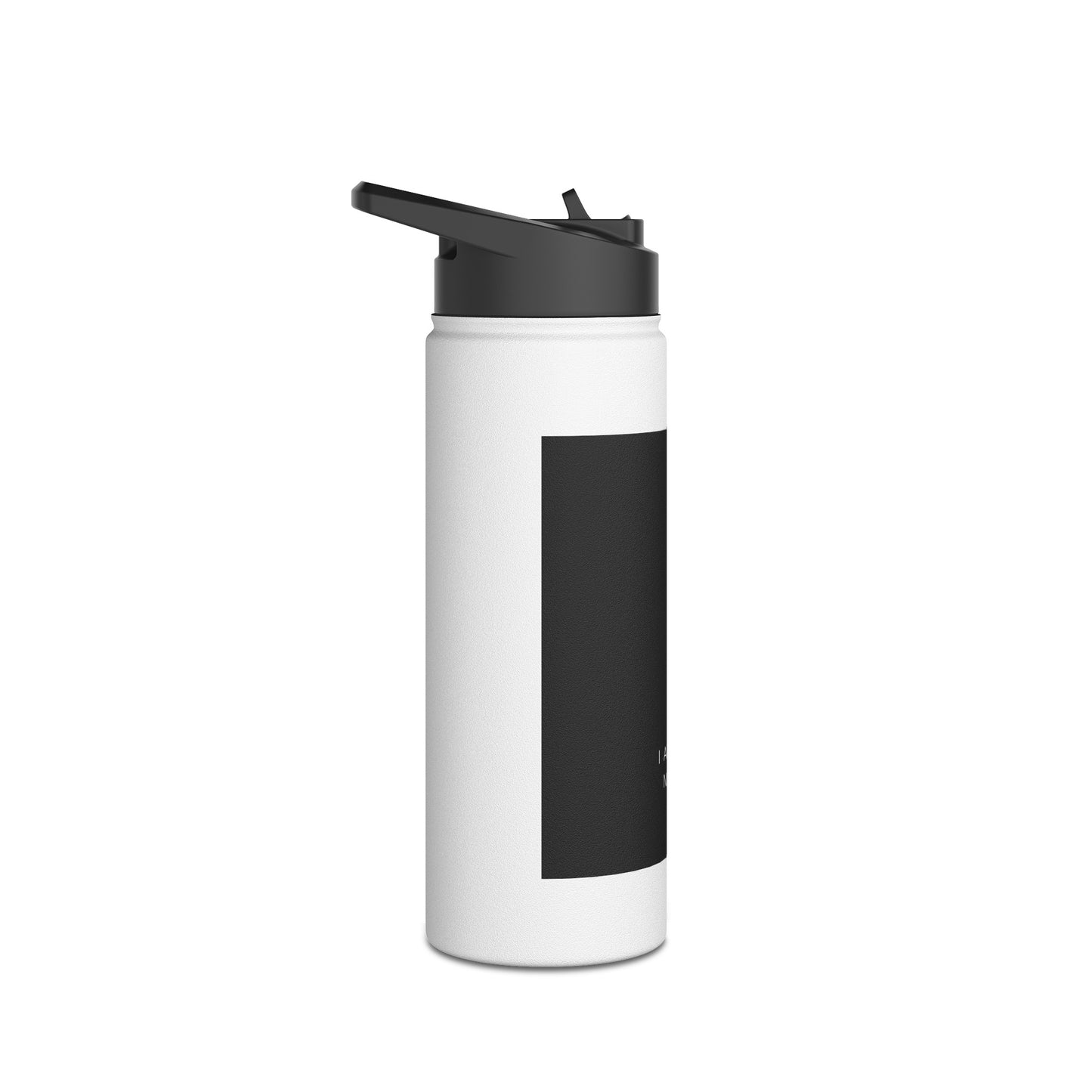 Black Cat Stainless Steel Water Bottle, Standard Lid