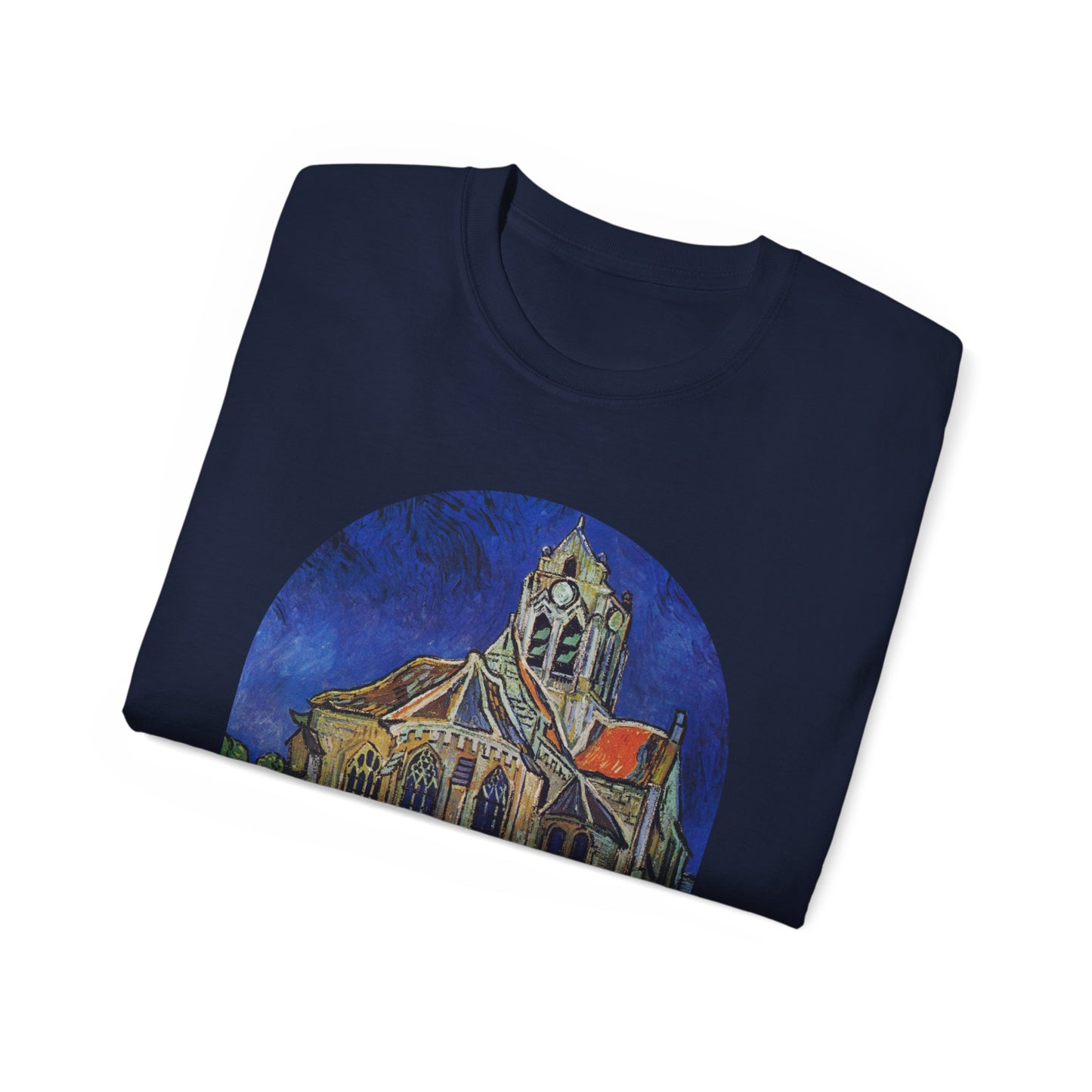 Vincent Van Gogh, The Church at Auvers 1890 Ultra Cotton Tee