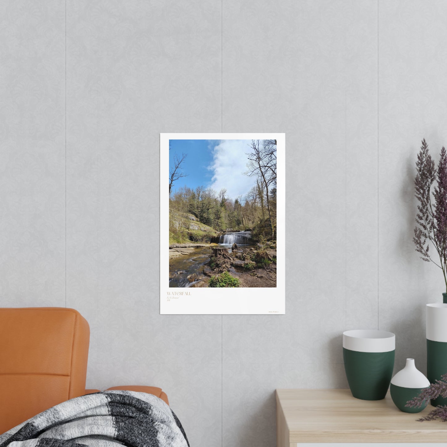 Waterfall Photograph Vertical Posters EU