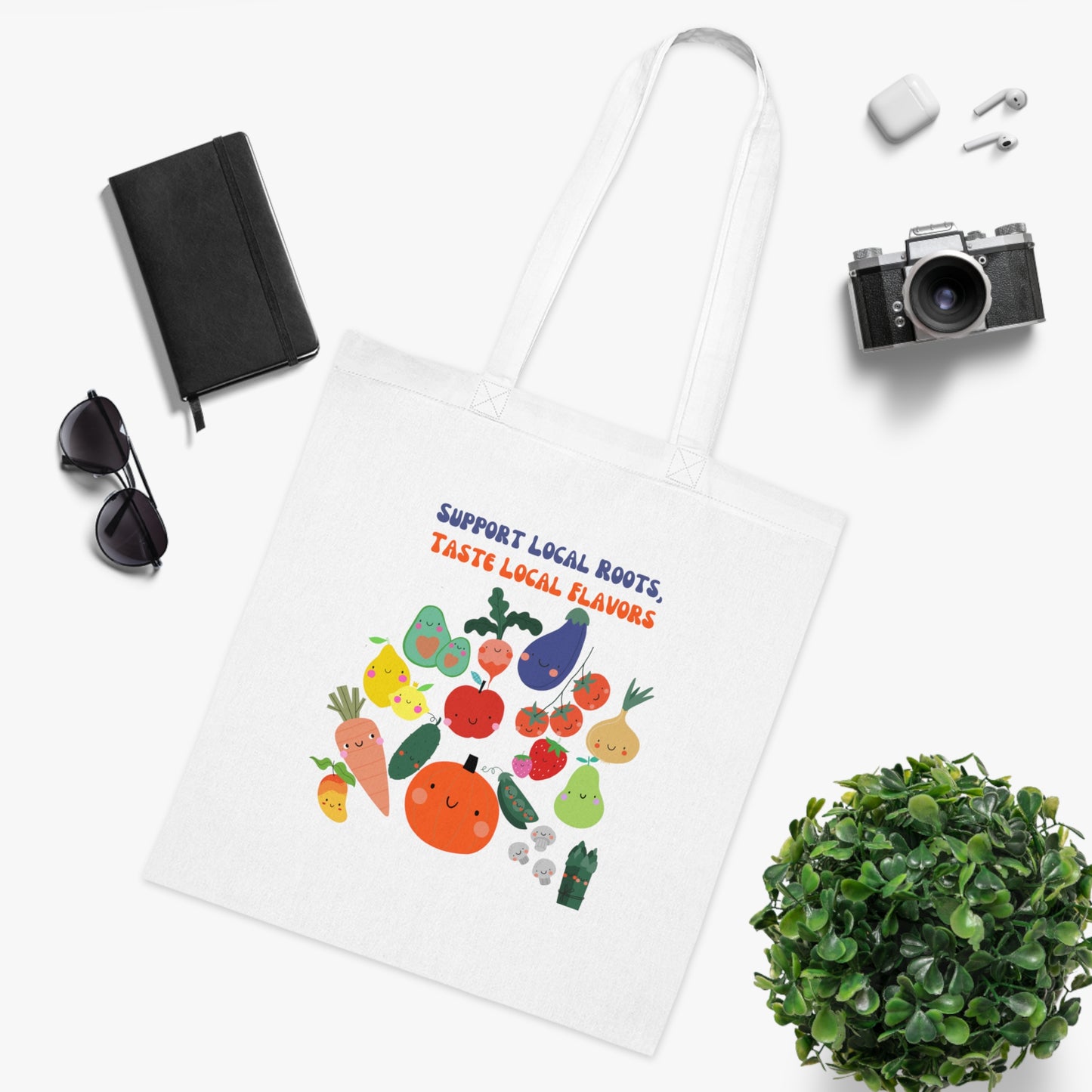 Local Roots, Local Flavors Tote Bag EU