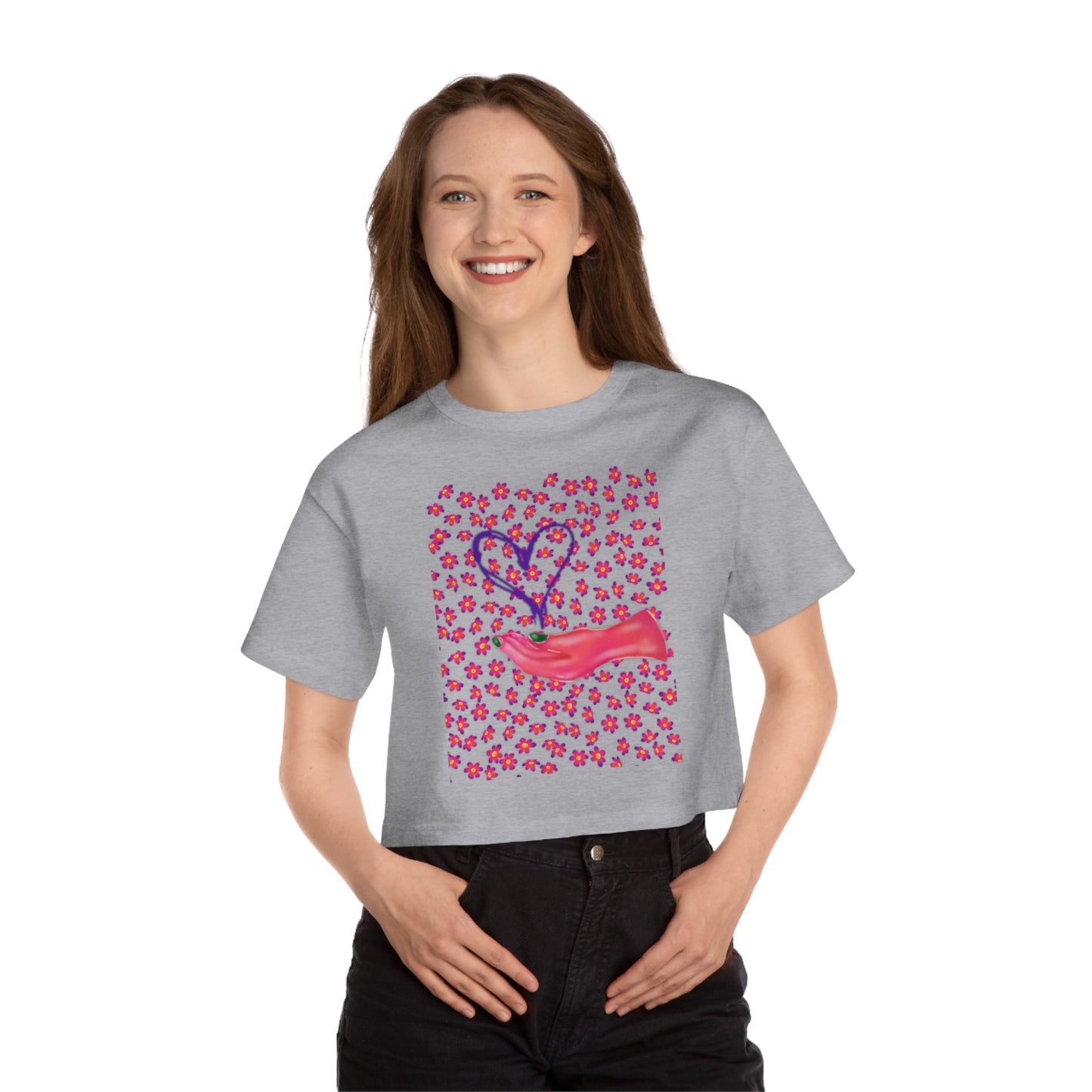 My Heart Champion Women's Heritage Cropped T-Shirt