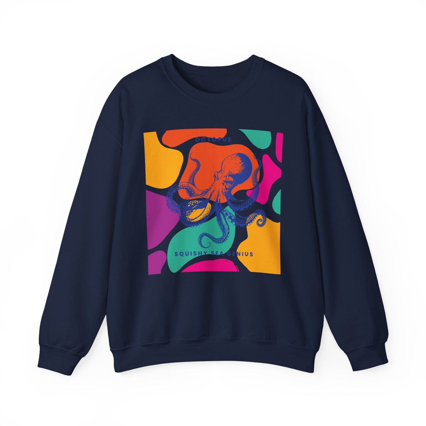 Squishy Sea Genius Octopus Unisex Heavy Blend™ Crewneck Sweatshirt