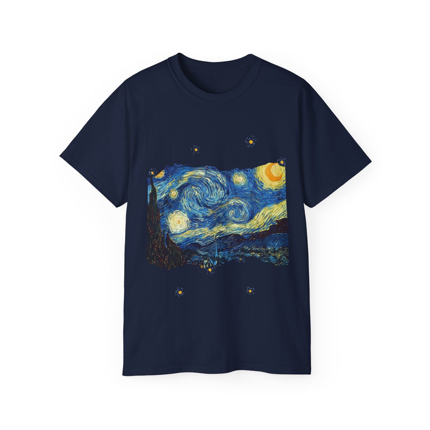 Camiseta de algodón ultradelgada de Vincent Van Gogh, La noche estrellada, 1889, UE