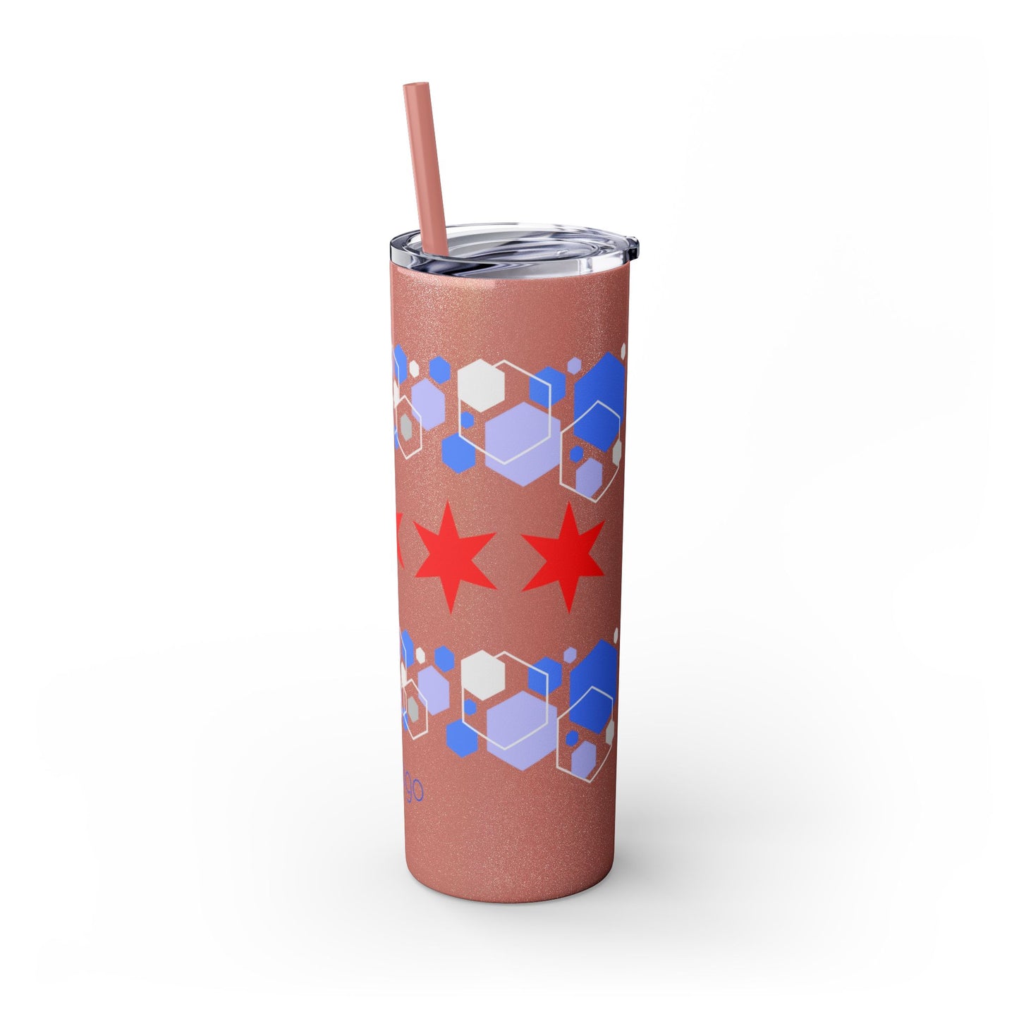 Modern Chicago Tumbler with Straw, 20oz