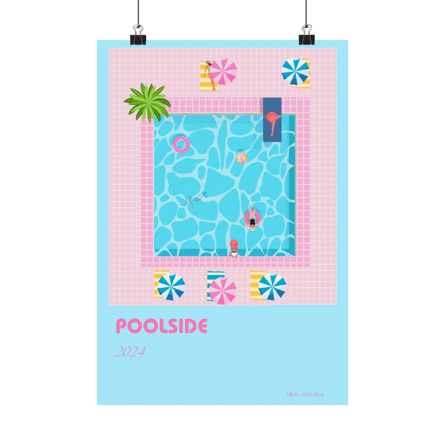 Poolside Vertical Posters