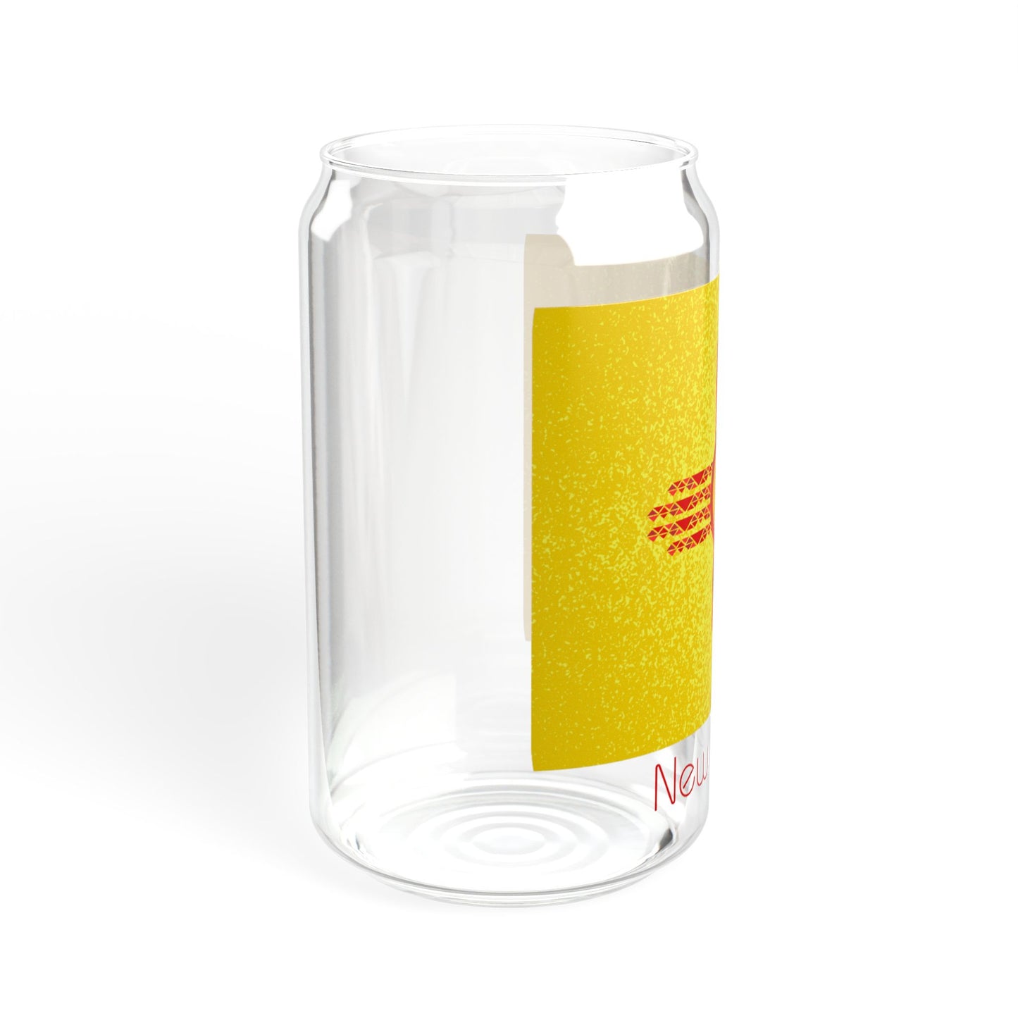 Modern New Mexico Sipper Glass, 16oz