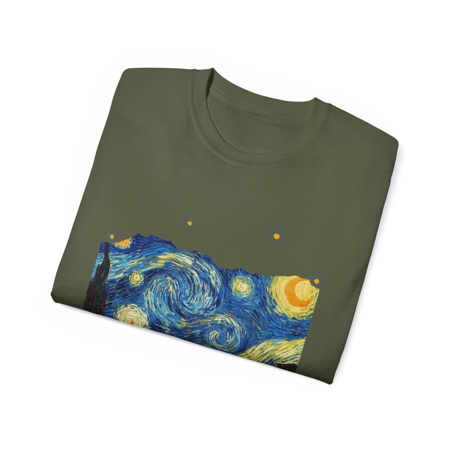 Camiseta de algodón ultradelgada de Vincent Van Gogh, La noche estrellada, 1889, UE