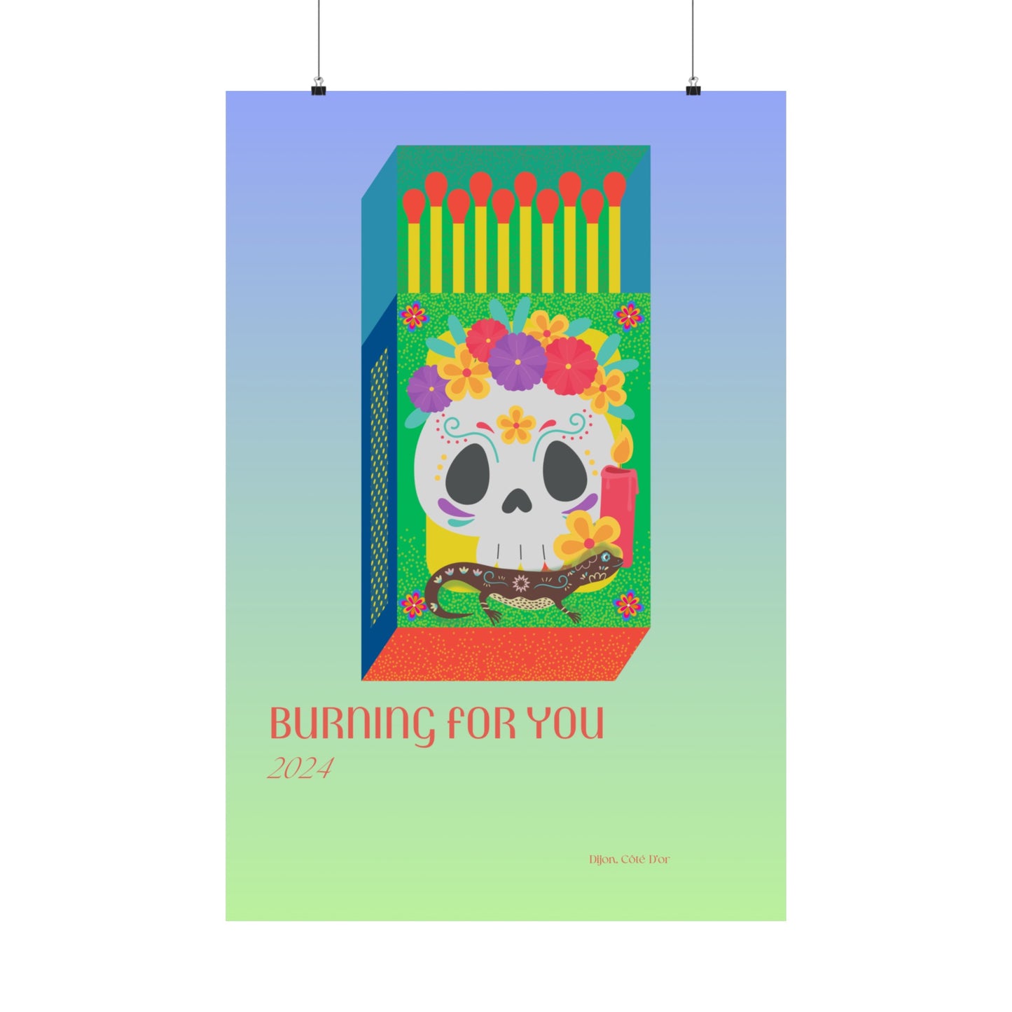 Burning For You Vertical Posters