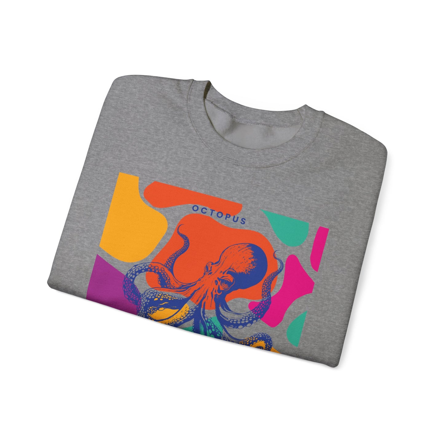 Squishy Sea Genius Octopus Unisex Heavy Blend™ Crewneck Sweatshirt