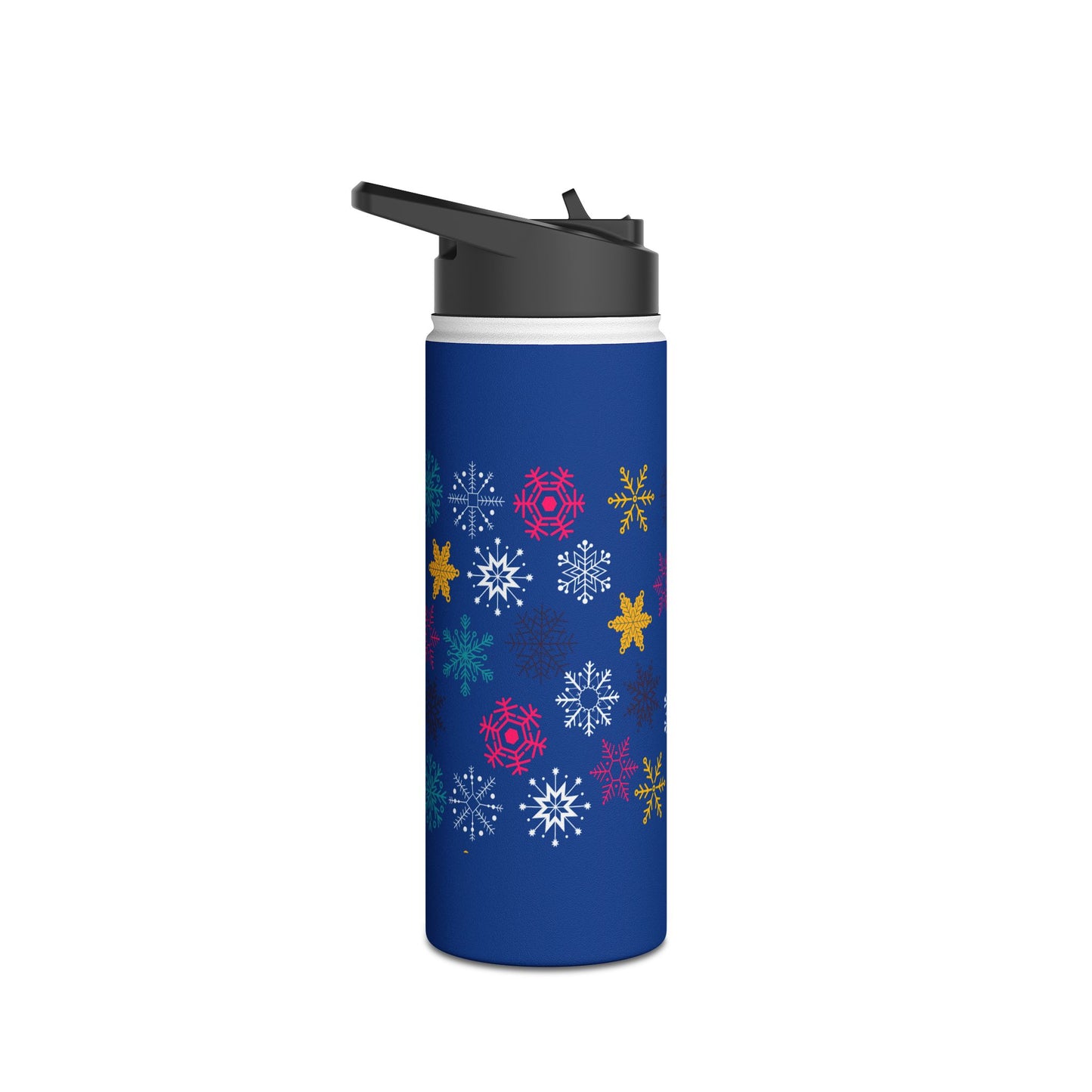 Let it Snow Stainless Steel Water Bottle, Standard Lid