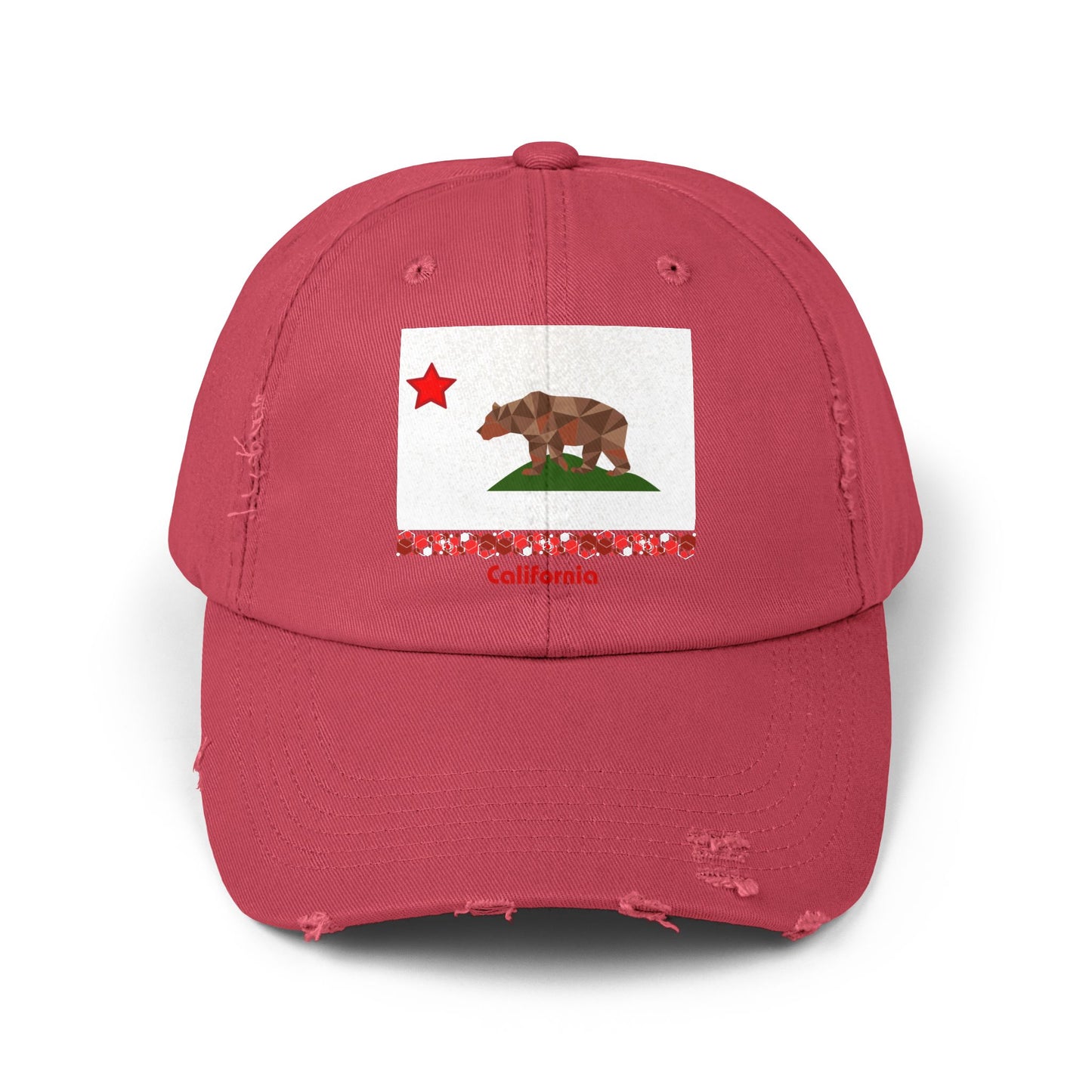 Modern California Unisex Distressed Cap