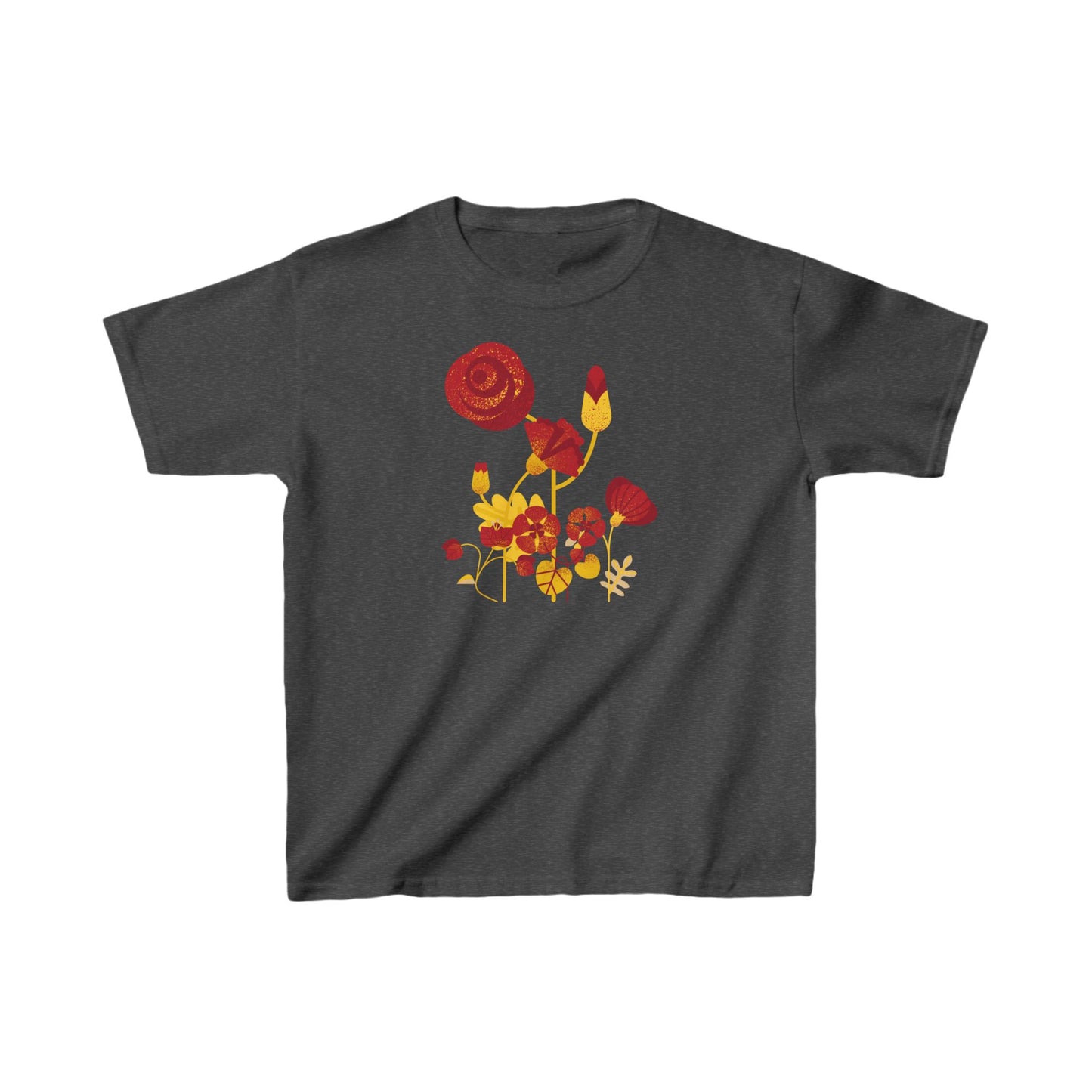 Retro Flowers Kids Heavy Cotton™ Tee