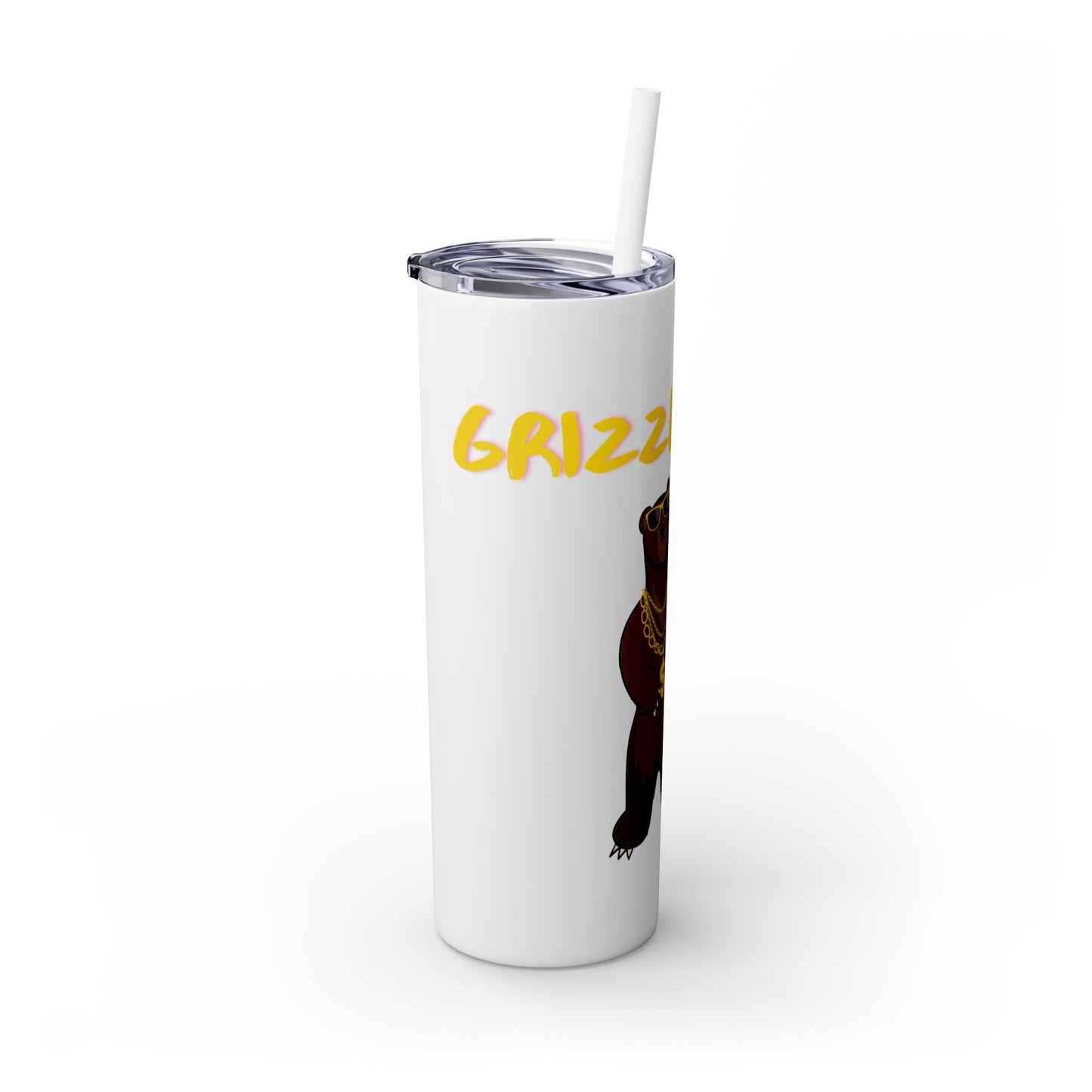 Grizzly Rizz Bear Tumbler with Straw, 20oz