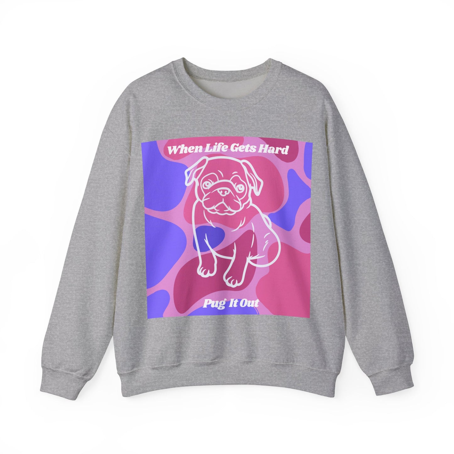 Charming Pug Unisex Heavy Blend™ Crewneck Sweatshirt EU