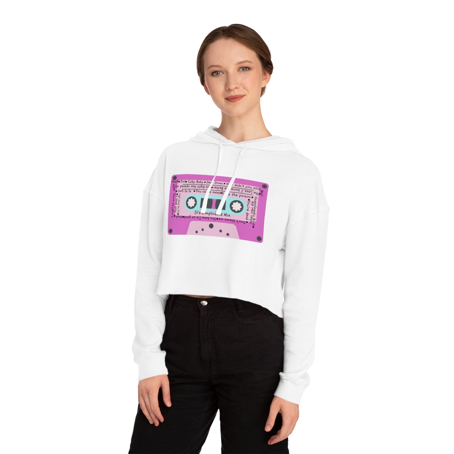 It's Complicated Women’s Cropped Hooded Sweatshirt