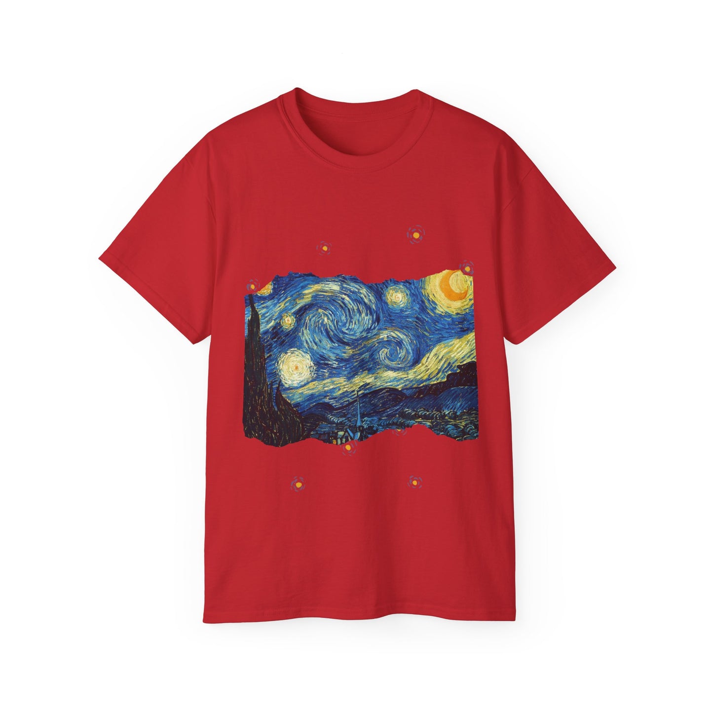 Camiseta de algodón ultradelgada de Vincent Van Gogh, La noche estrellada, 1889, UE