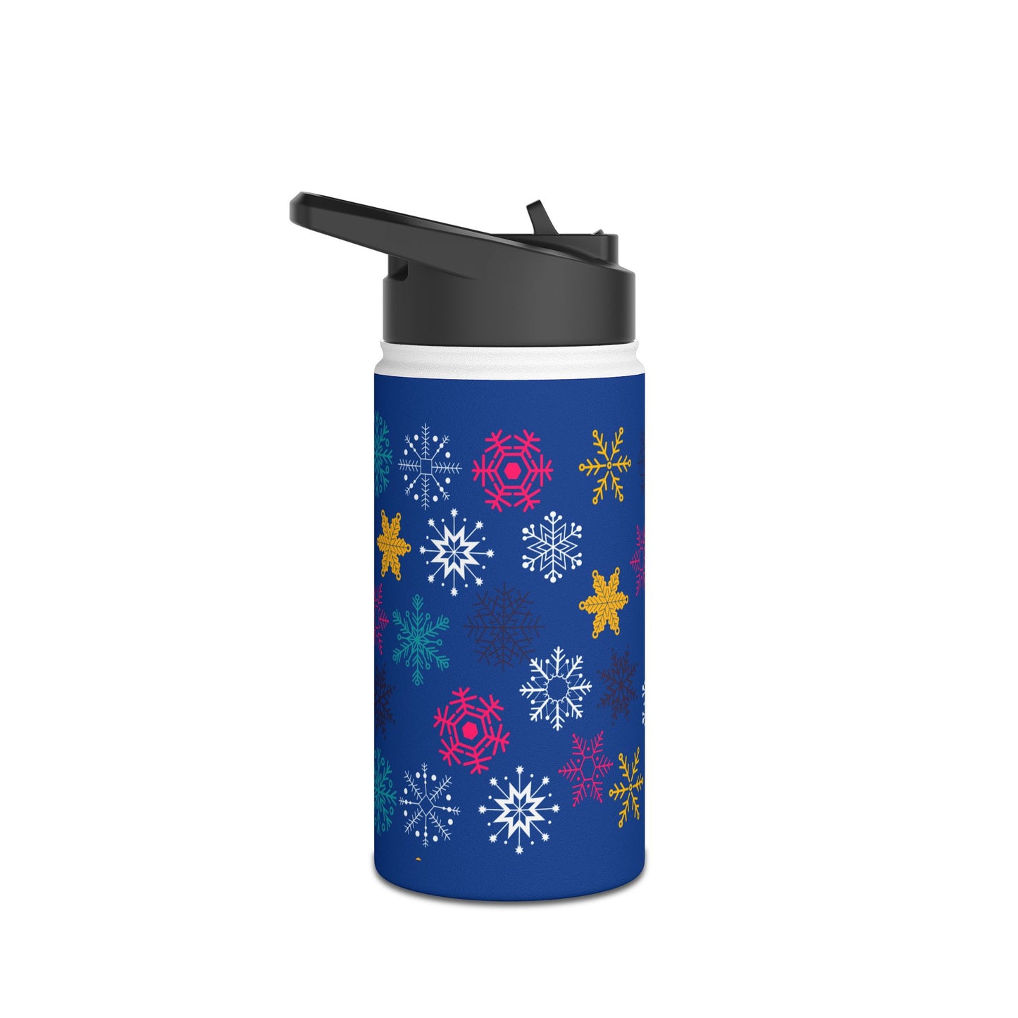 Let it Snow Stainless Steel Water Bottle, Standard Lid