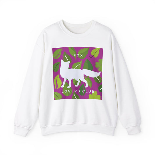 Sudadera unisex de cuello redondo y mezcla pesada Fox Lovers Club 