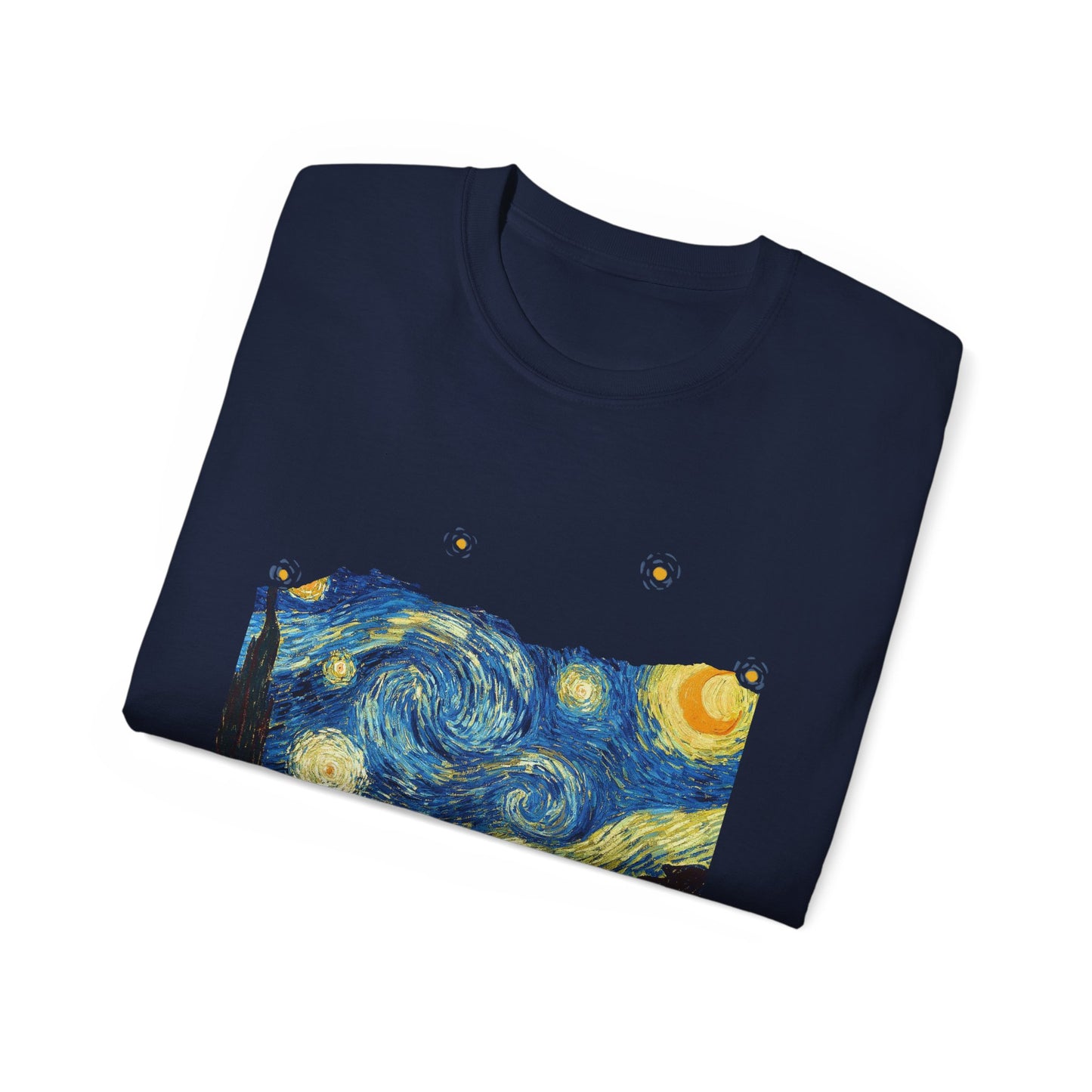 Ripped Vincent Van Gogh, A Starry Night 1889 Ultra Cotton Tee