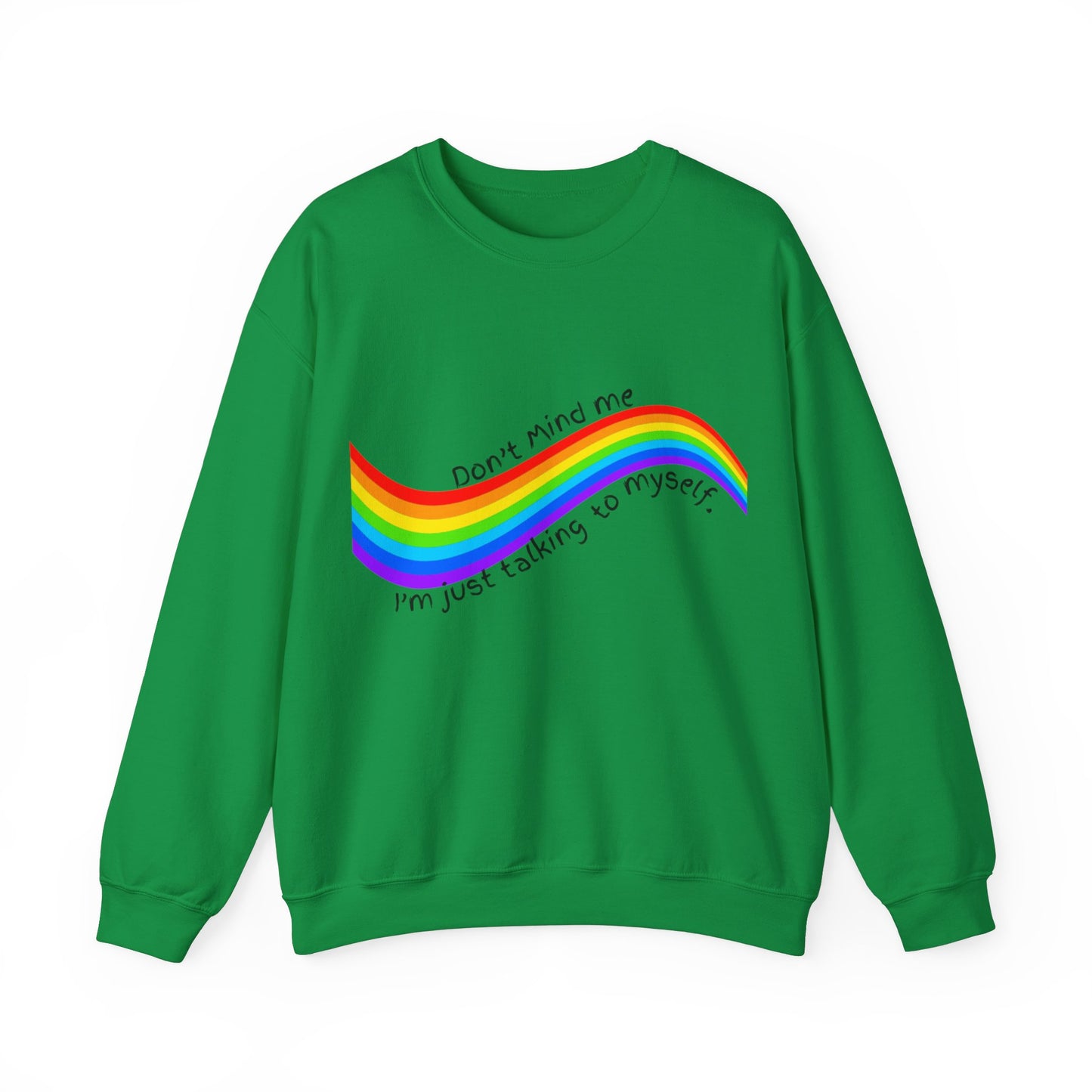 Talking to Myself Rainbow Unisex Heavy Blend™ Crewneck Sweatshirt EU