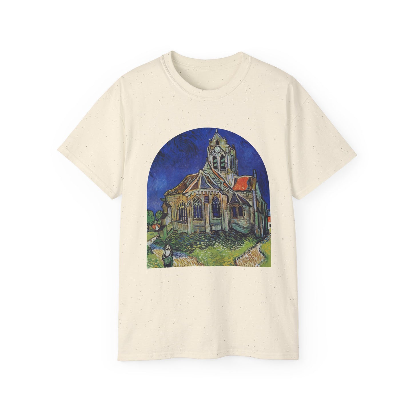 Vincent Van Gogh, The Church at Auvers 1890 Ultra Cotton Tee