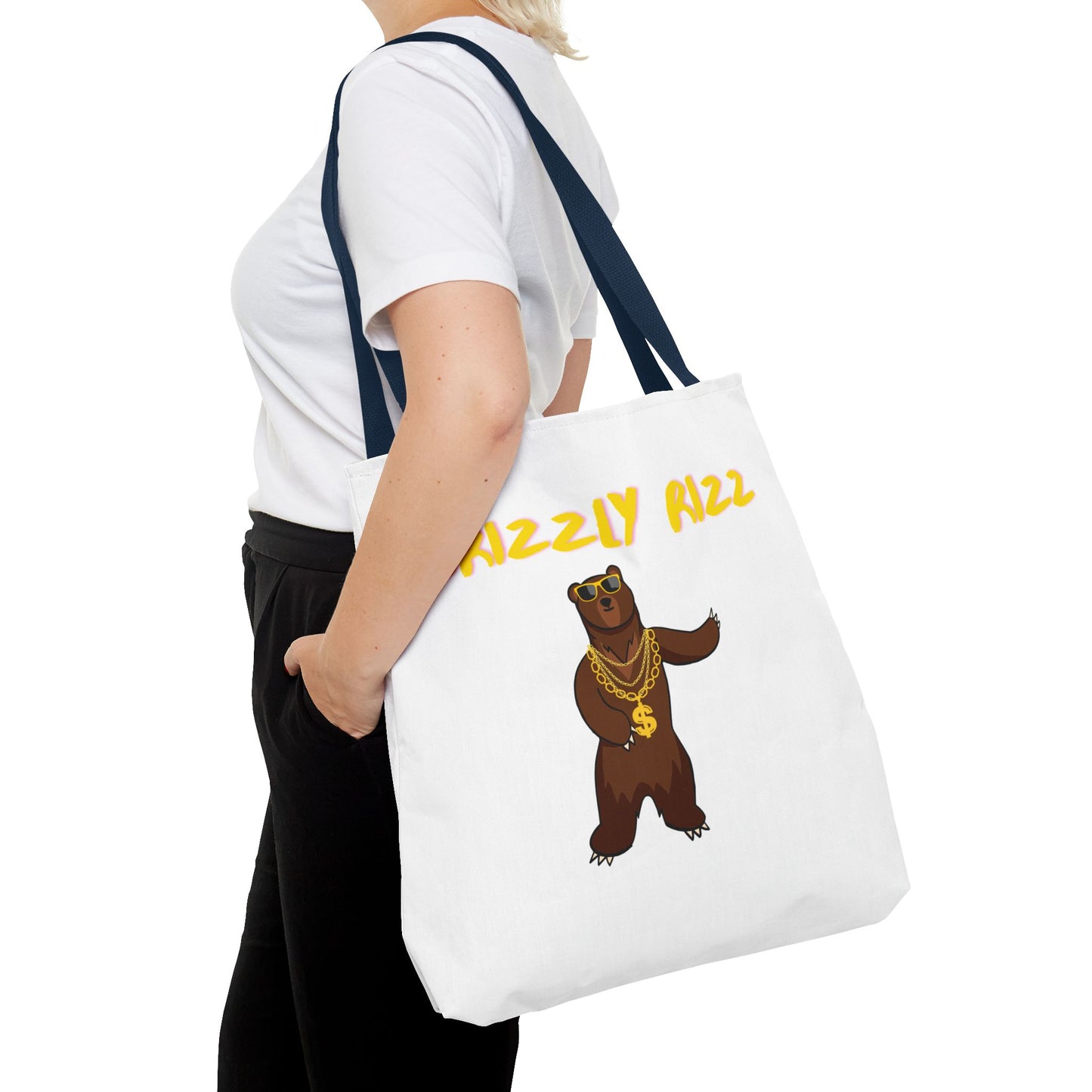 Grizzly Rizz Bear Tote Bag