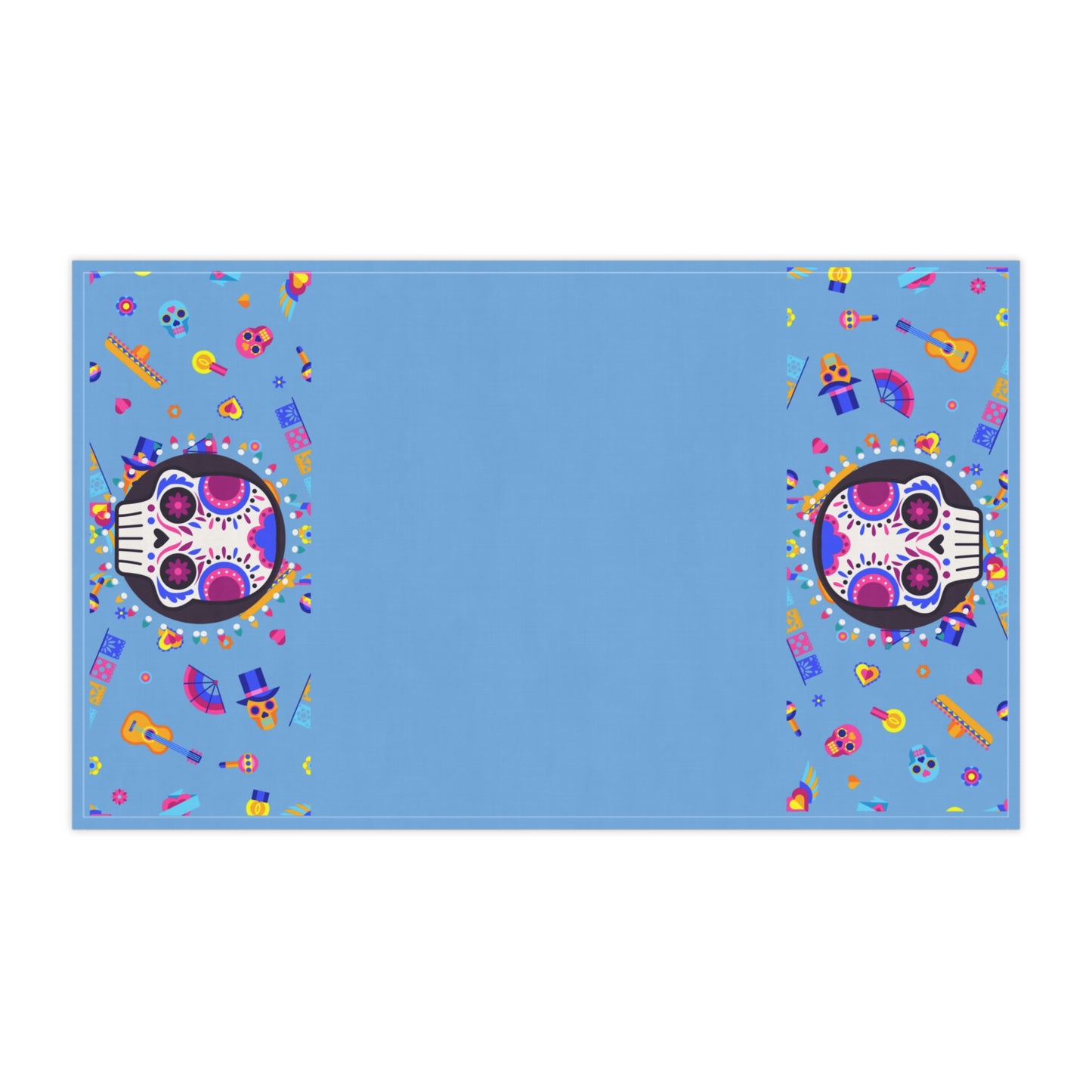 Candy Skull Blue Towels cotton