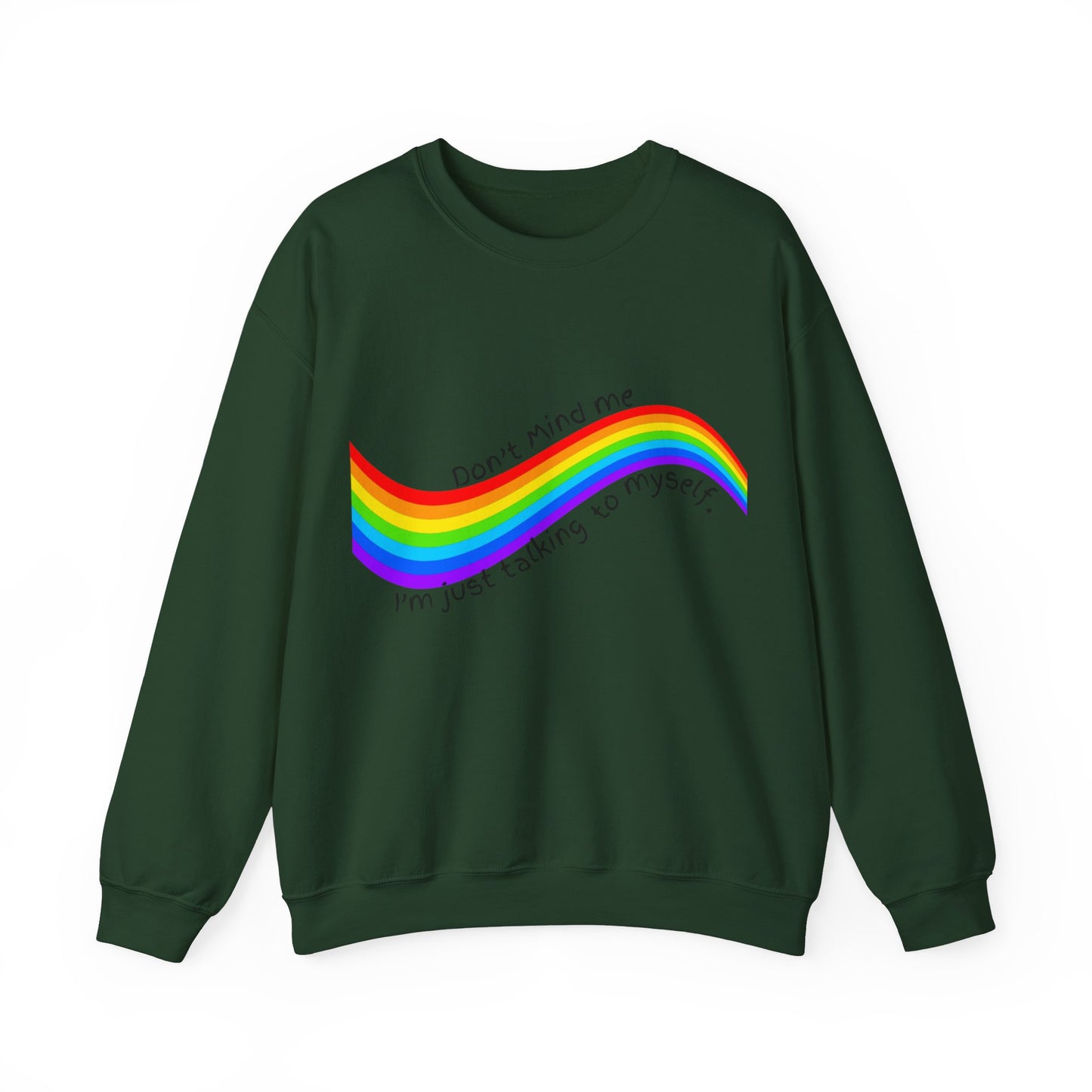 Talking to Myself Rainbow Unisex Heavy Blend™ Crewneck Sweatshirt EU