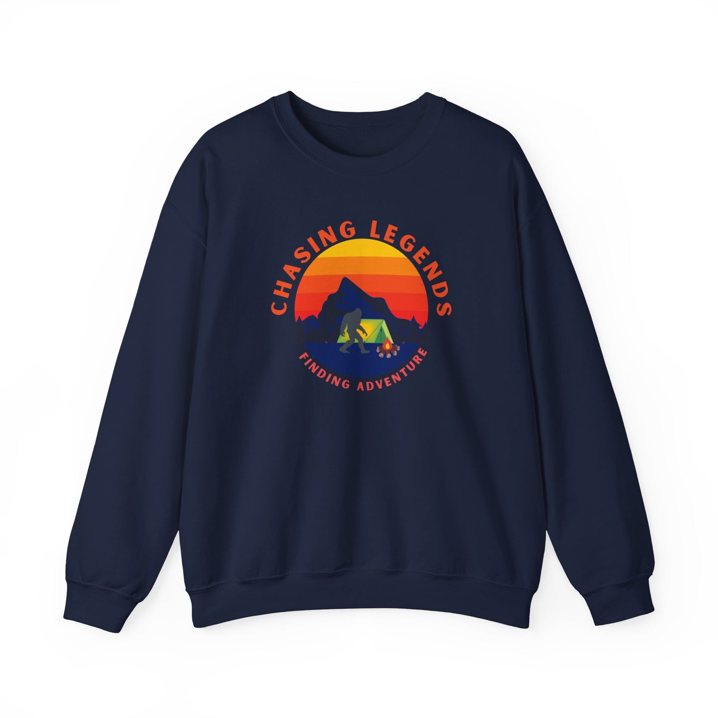 Sudadera unisex de cuello redondo de mezcla pesada Bigfoot Adventure: Chasing Legends