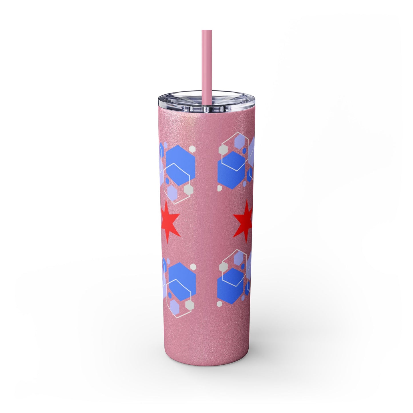 Modern Chicago Tumbler with Straw, 20oz