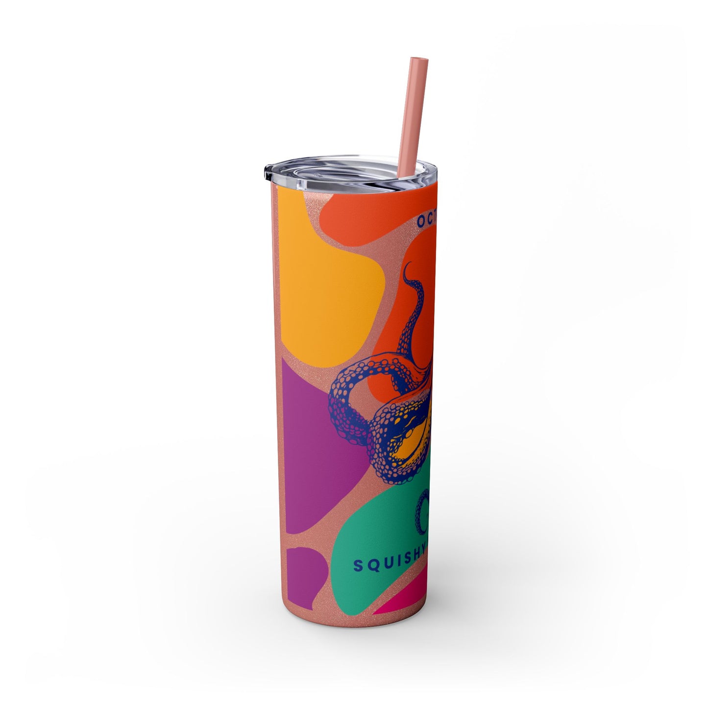 Squishy Sea Genius Octopus Tumbler with Straw, 20oz