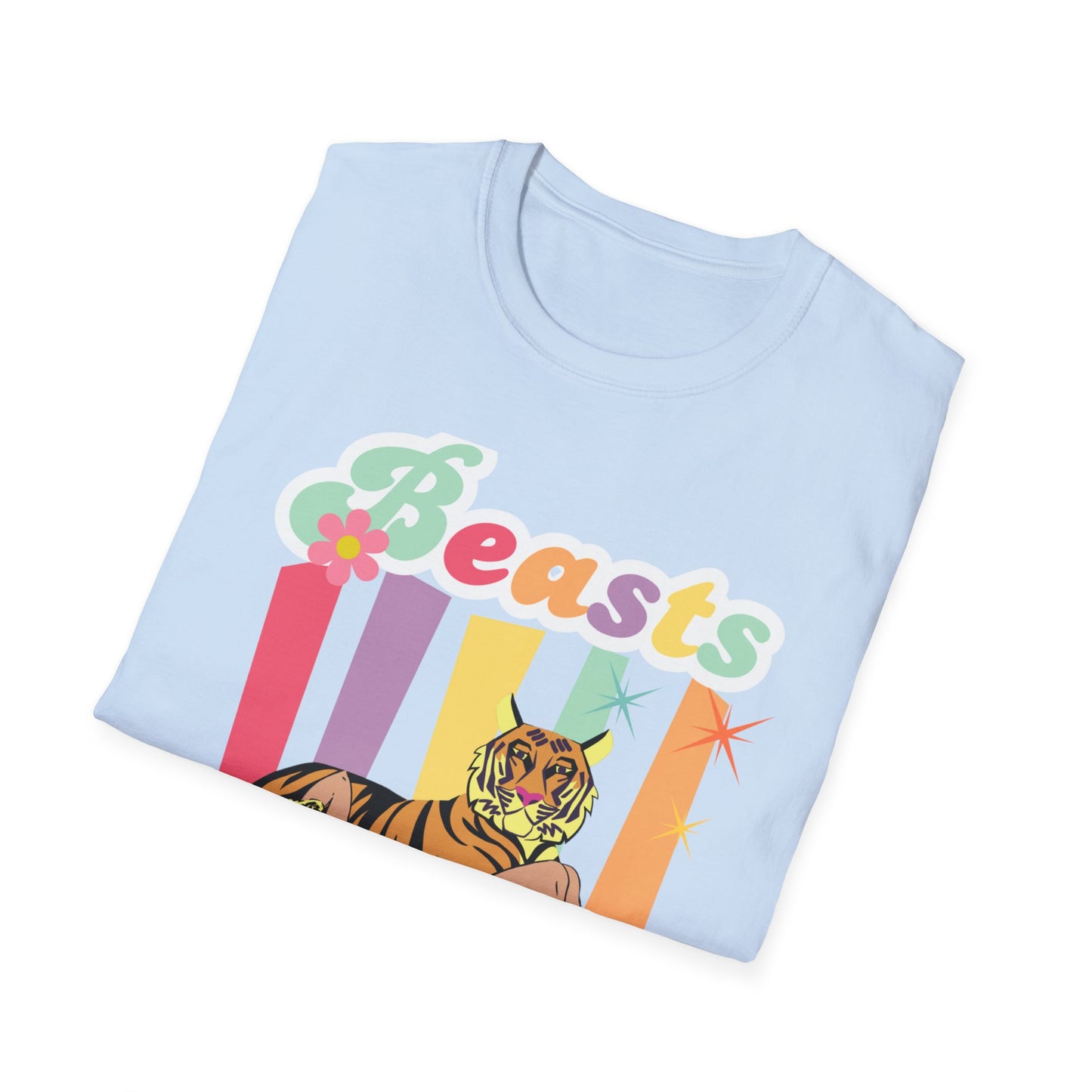 Camiseta unisex de estilo suave Beasts Before Boys para niños de la UE 