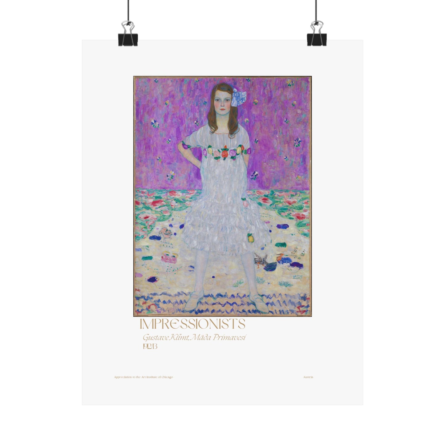 Gustave Klimt, Mäda Primavesi 1923/13 Vertical Poster