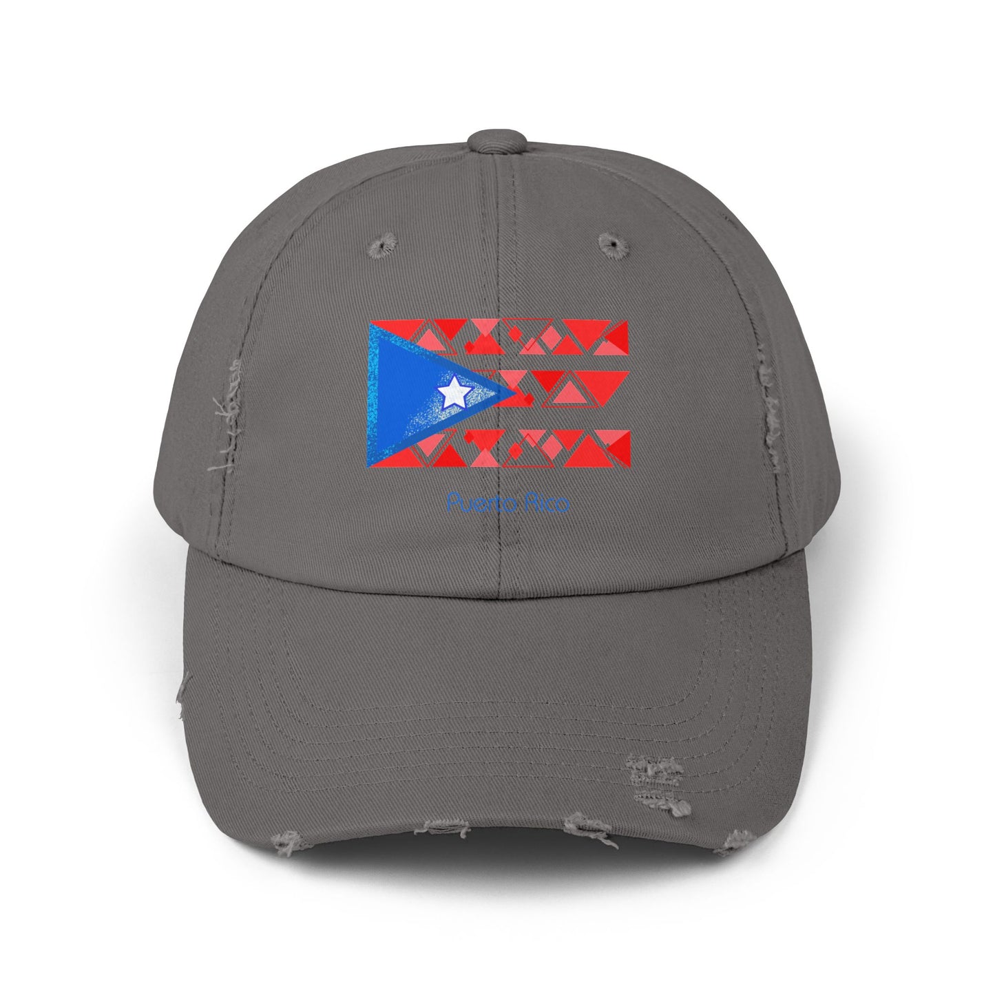 Modern Puerto Rico Unisex Distressed Cap