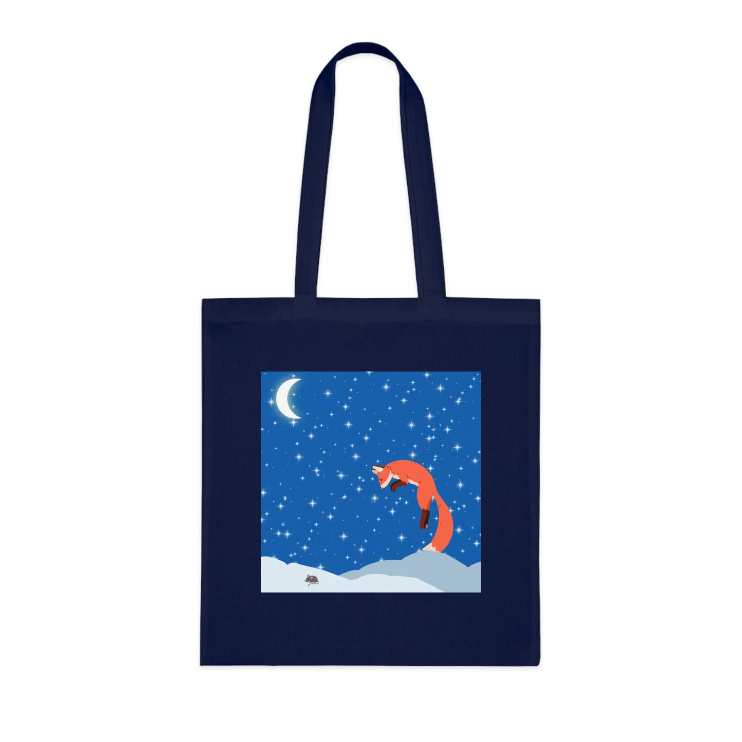 Snow Jumping Fox Tote Bag EU