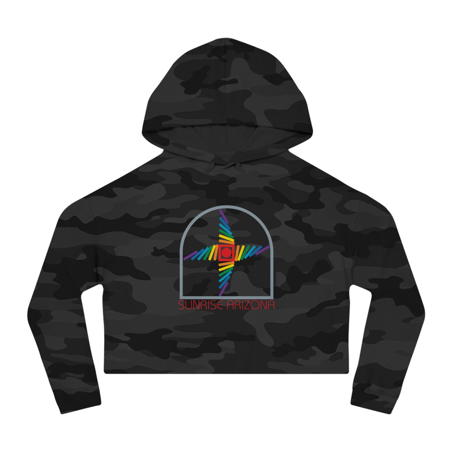 Arizona Sunrise  Women’s Cropped Hooded Sweatshirt