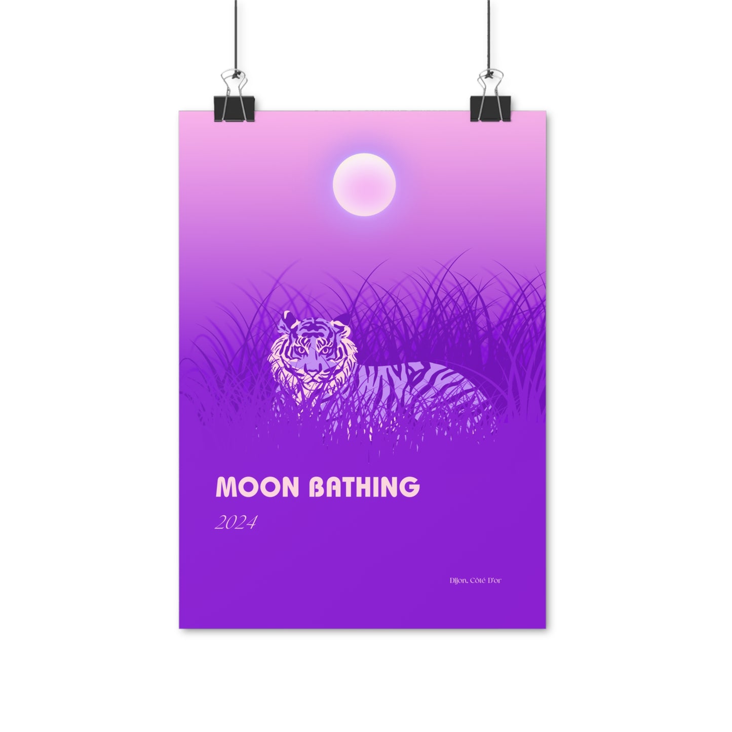 Moon Bathing Vertical Posters EU