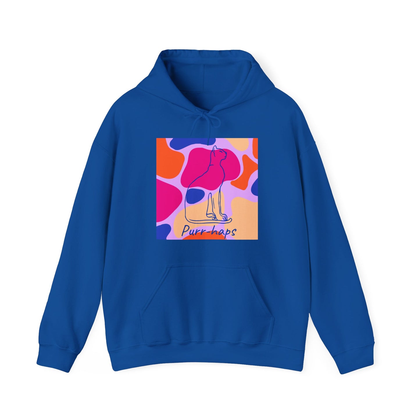 Purr-haps Cat Unisex Heavy Blend™ Hooded Sweatshirt EU